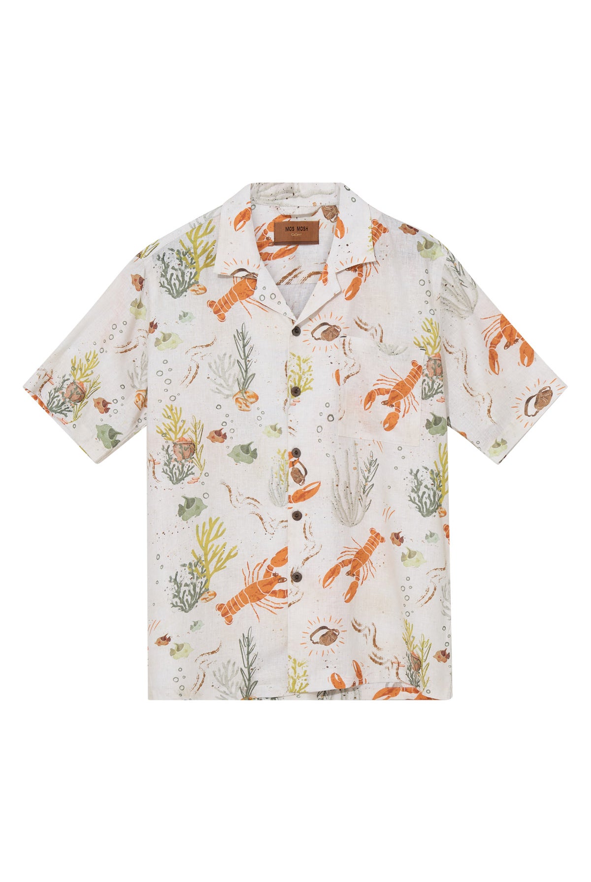 Mos Mosh Babel Chase Short Sleeve Shirt - Ecru