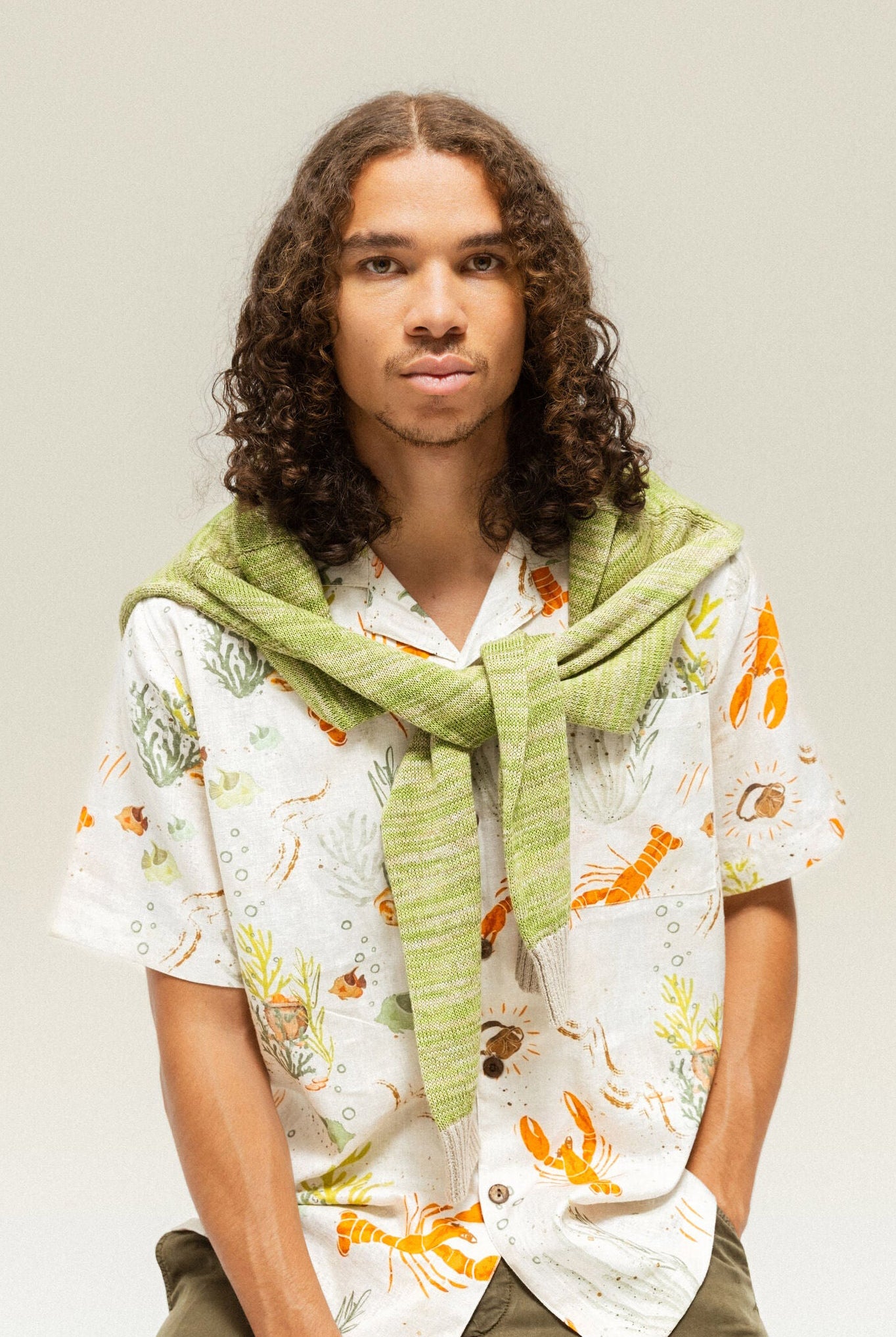 Mos Mosh Babel Chase Short Sleeve Shirt - Ecru