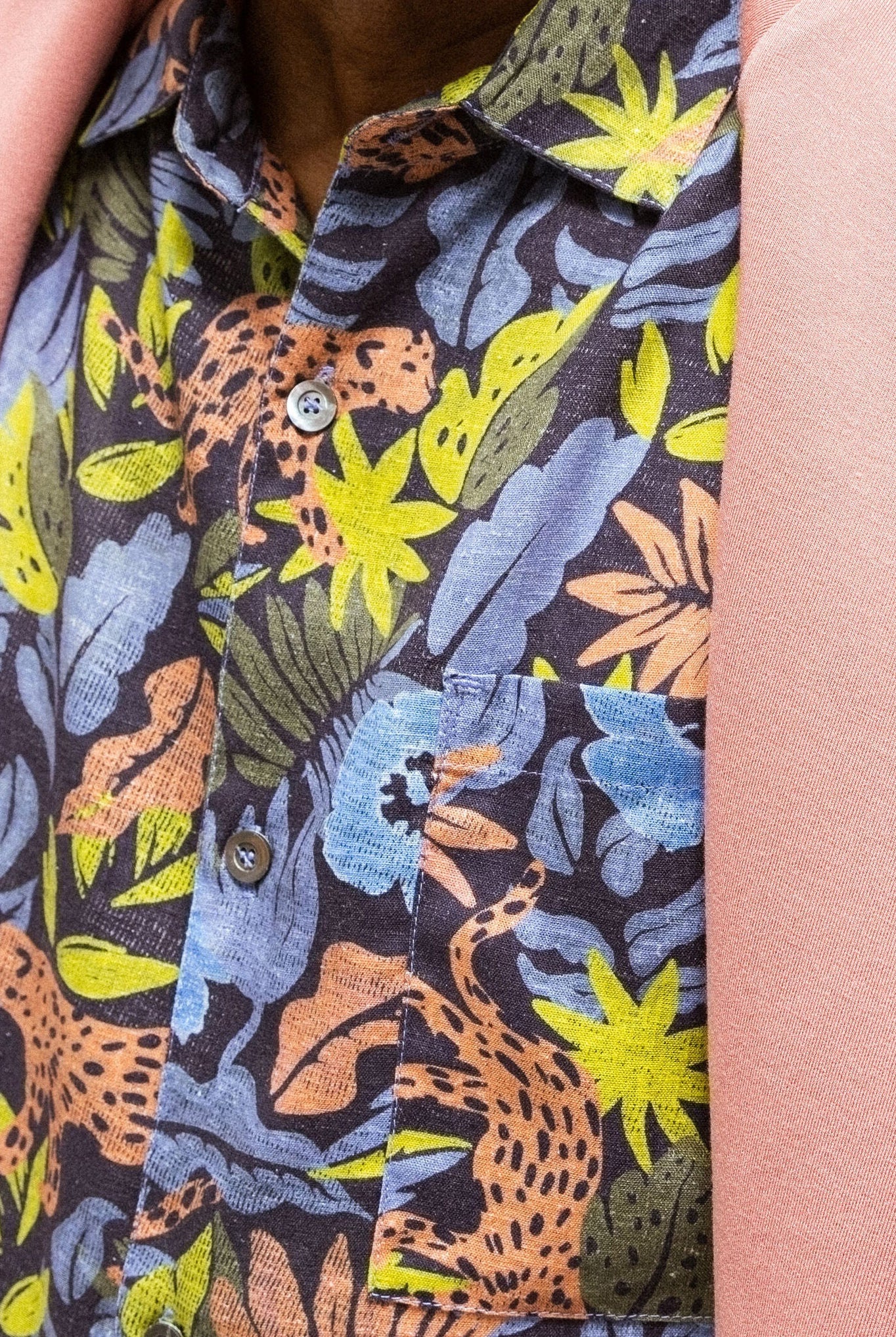 Mos Mosh Babel Wild Short Sleeve Shirt - Salute Navy