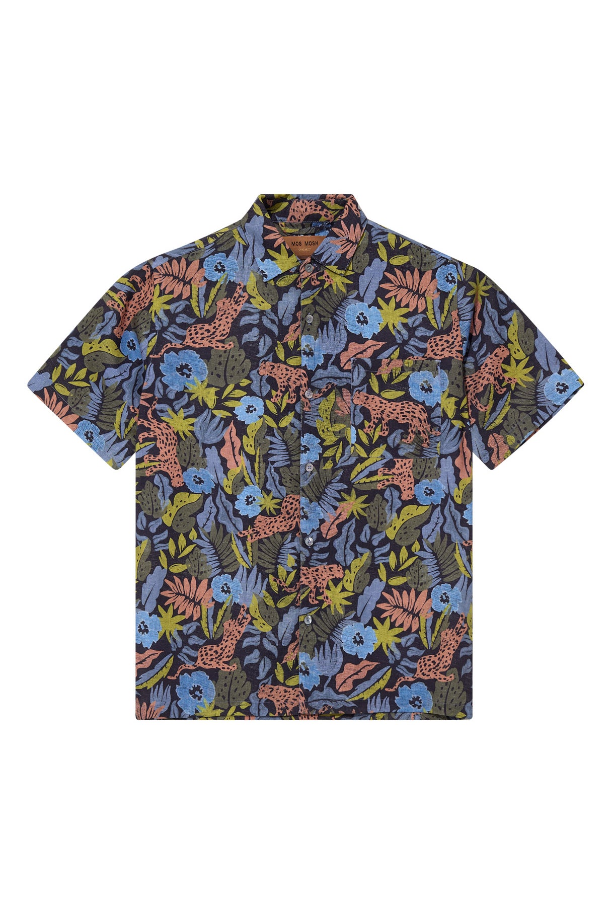 Mos Mosh Babel Wild Short Sleeve Shirt - Salute Navy
