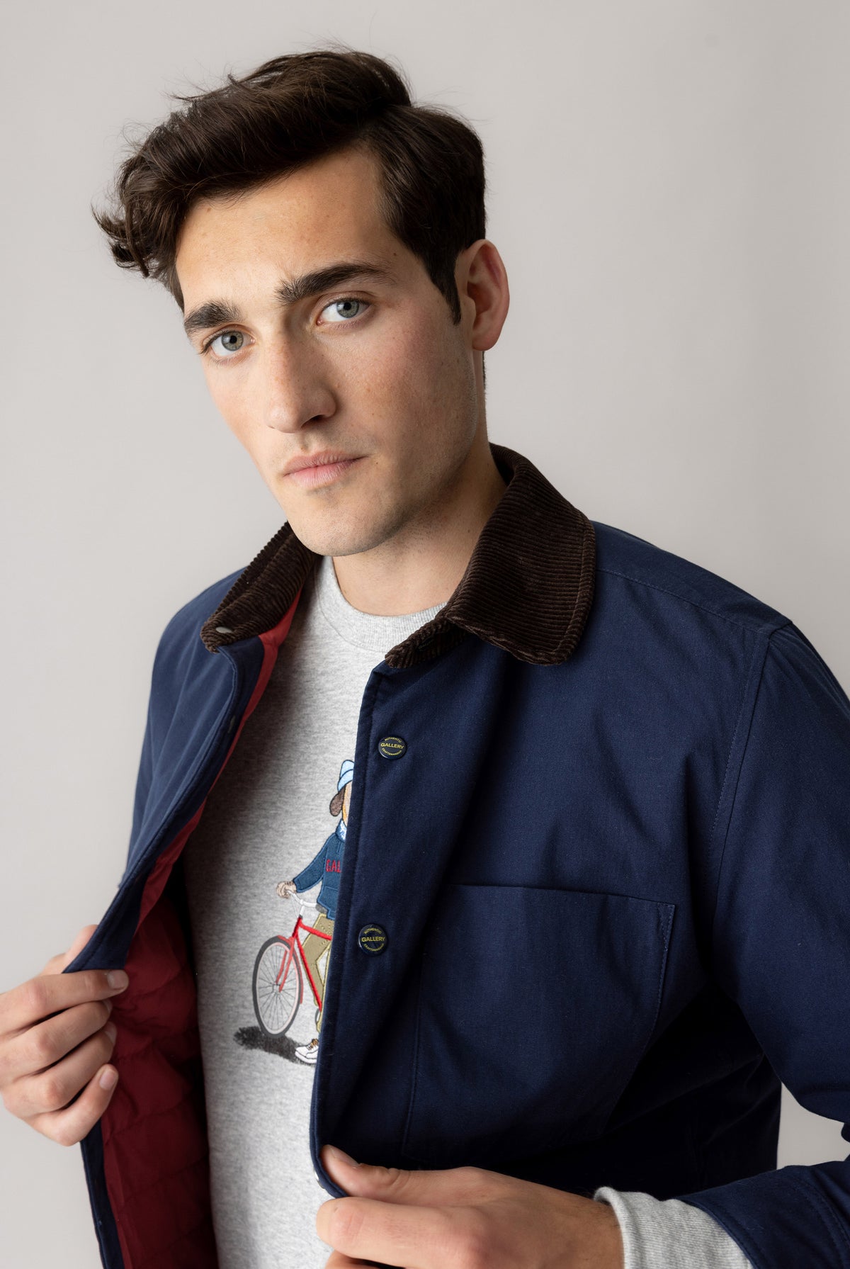 Mos Mosh Callum Jacket - Salute Navy