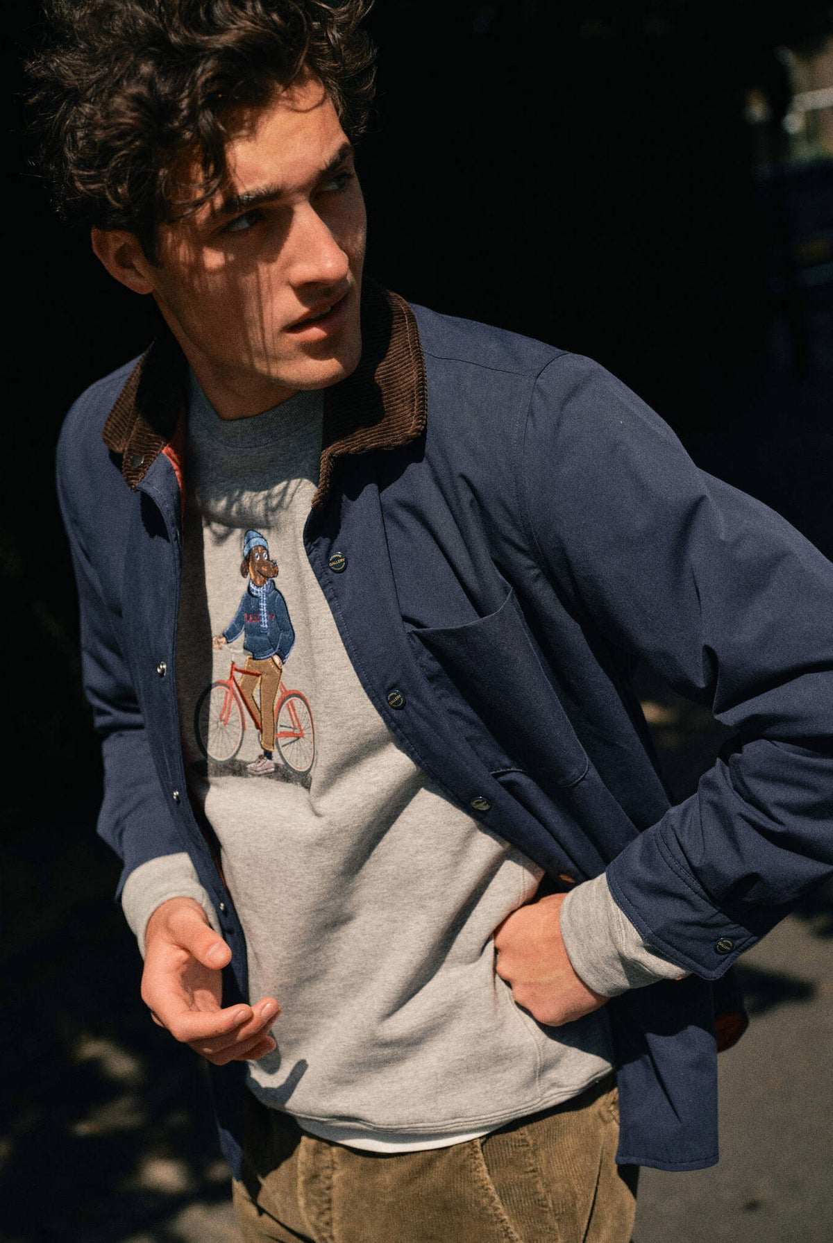 Mos Mosh Callum Jacket - Salute Navy