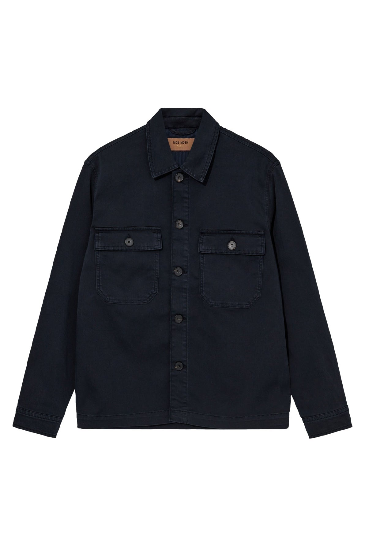 Mos Mosh Matteo Soft Overshirt - Navy