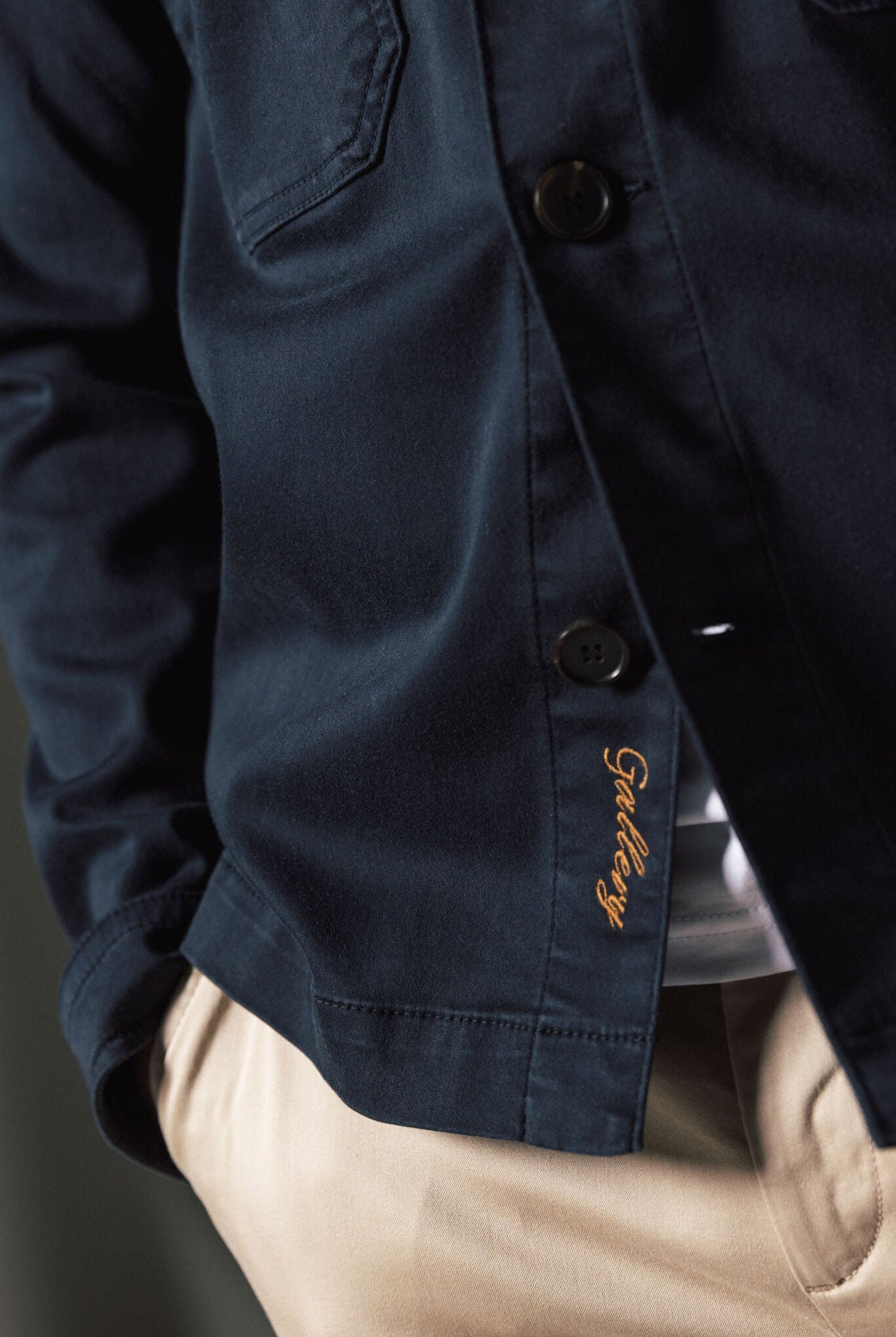 Mos Mosh Matteo Soft Overshirt - Navy