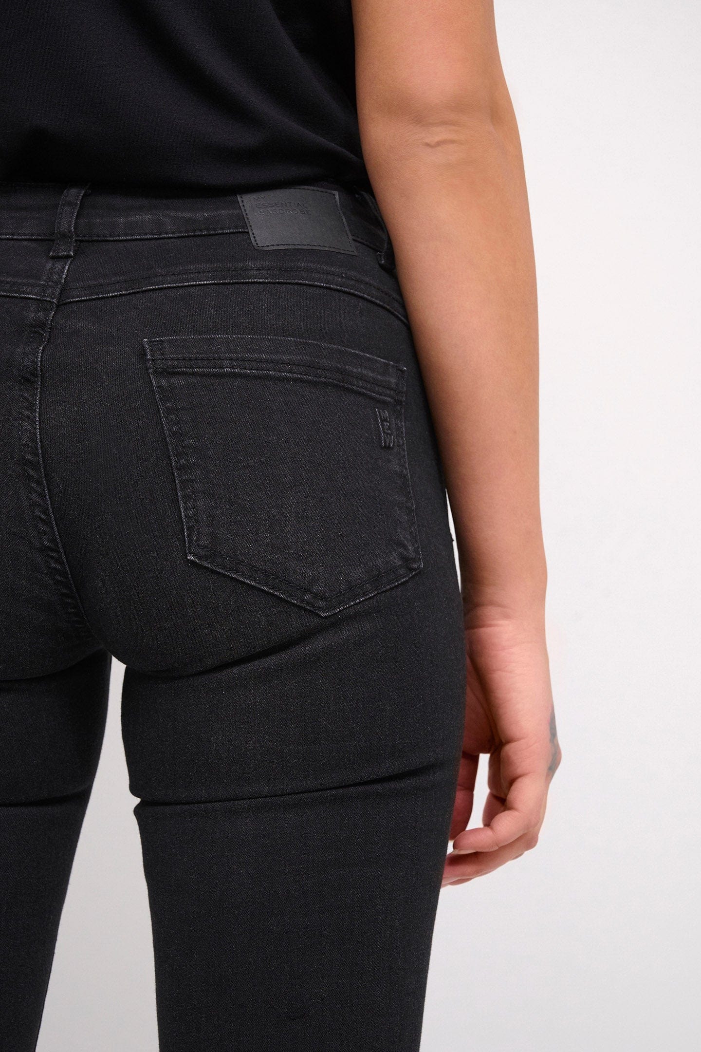 My Essential Wardrobe The Celina Slim Jean - Black Wash