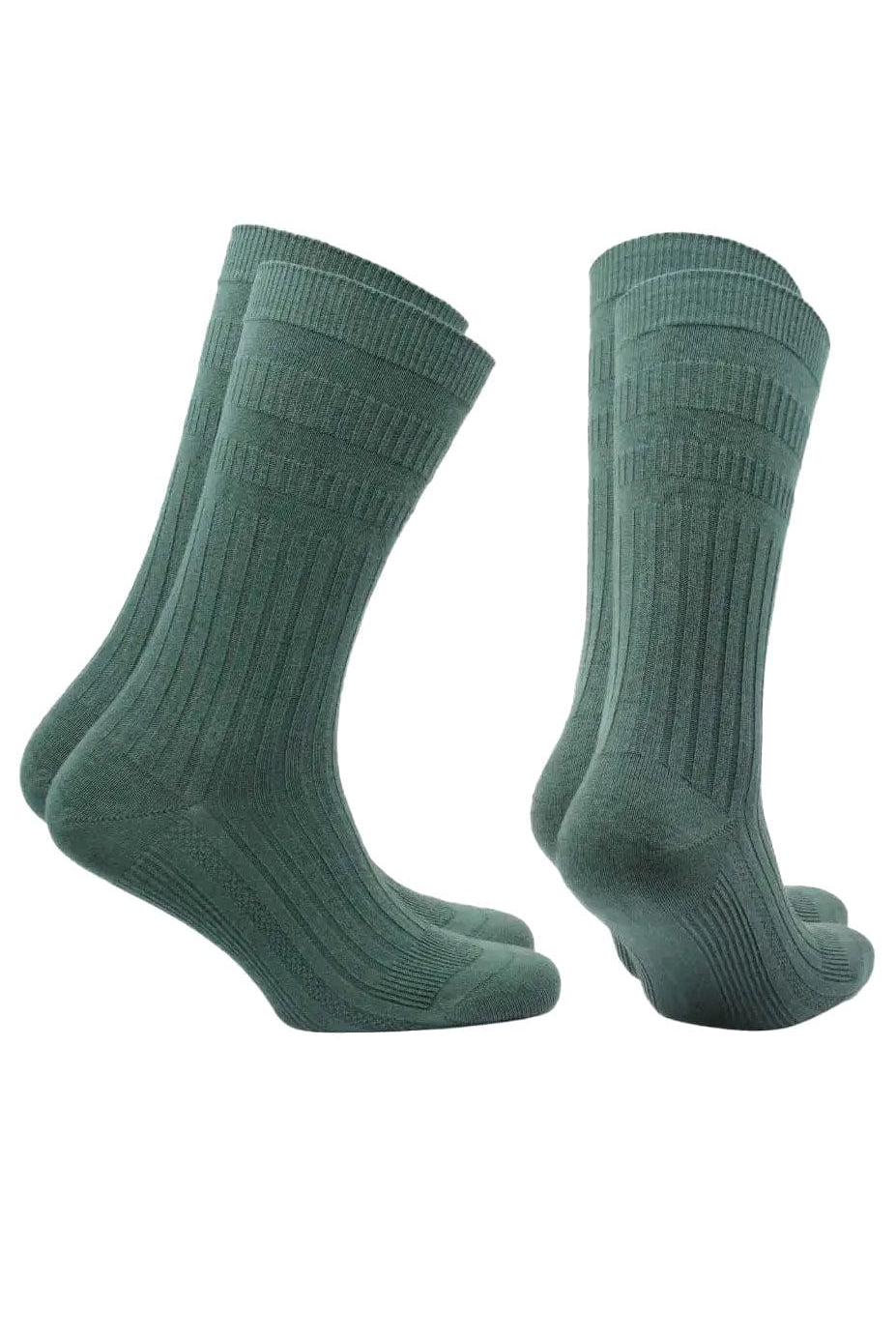 Norfolk Joseph Comfort Fit Tenderhold Cotton Socks 2 Pack - Forest