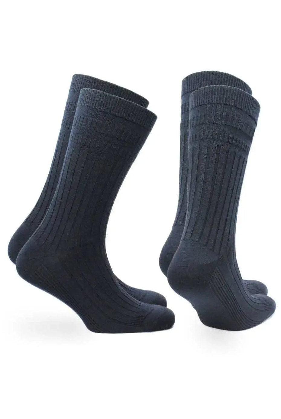 Norfolk Oscar Comfort Fit Tenderhold Wool Socks 2 Pack - Navy