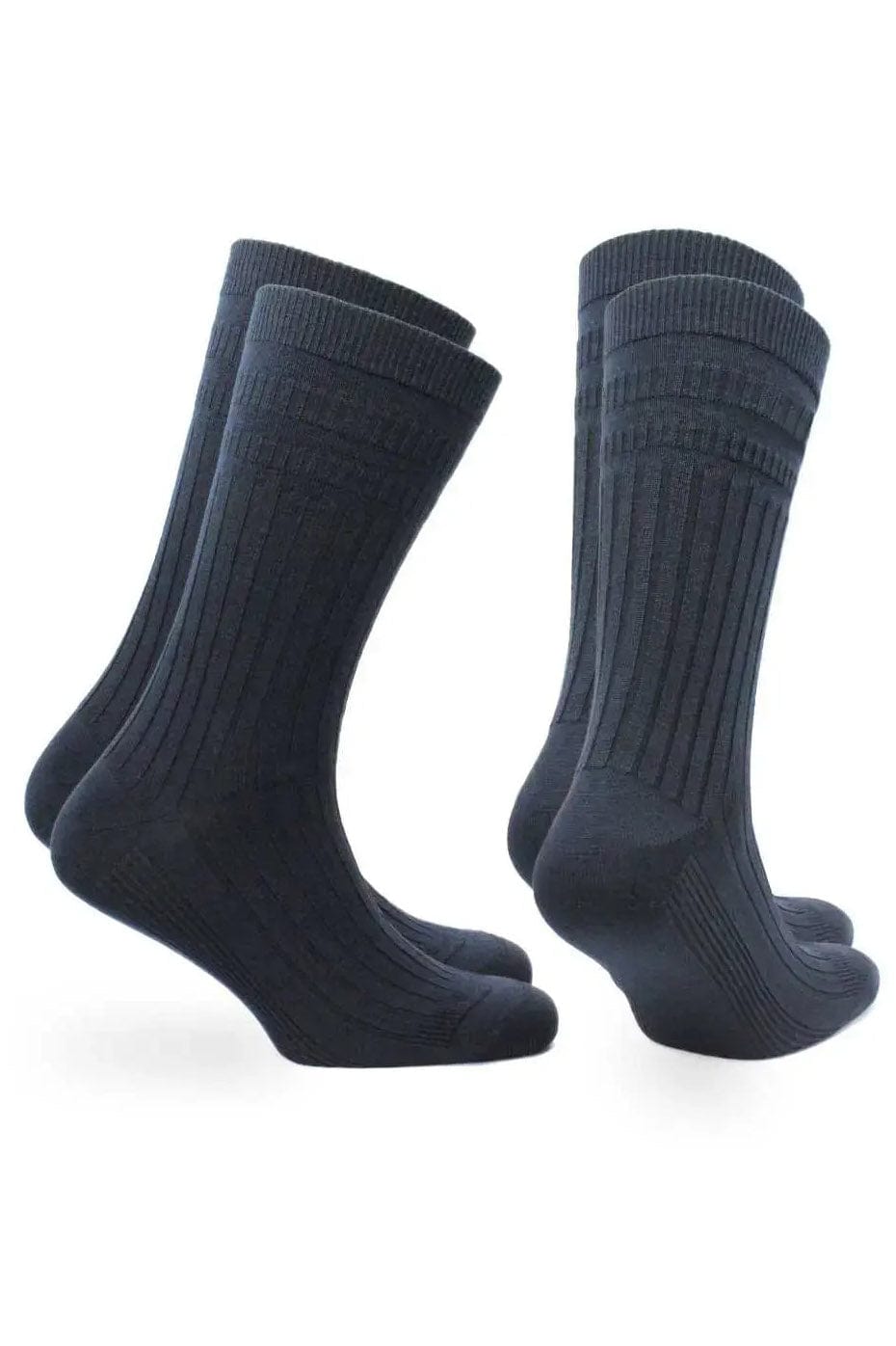 Norfolk Oscar Comfort Fit Tenderhold Wool Socks 2 Pack - Navy