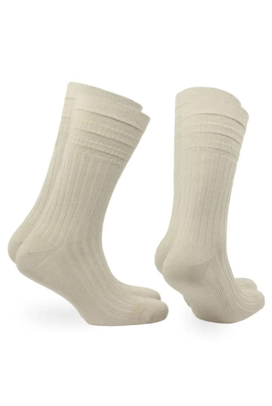 Norfolk Oscar Comfort Fit Tenderhold Wool Socks 2 Pack - Oatmeal