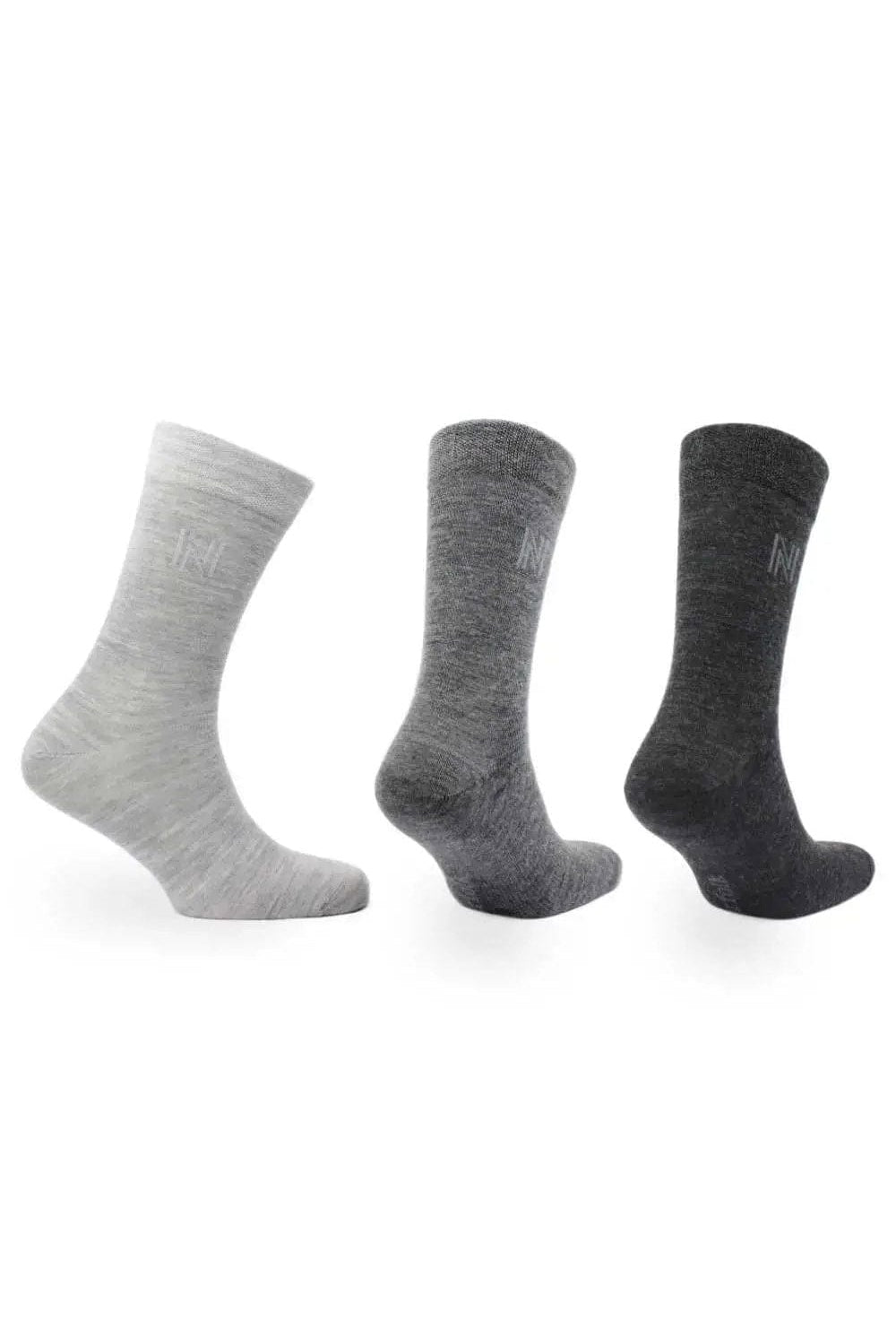 Norfolk Stockholm Merino Wool Socks 3 Pack - Grey