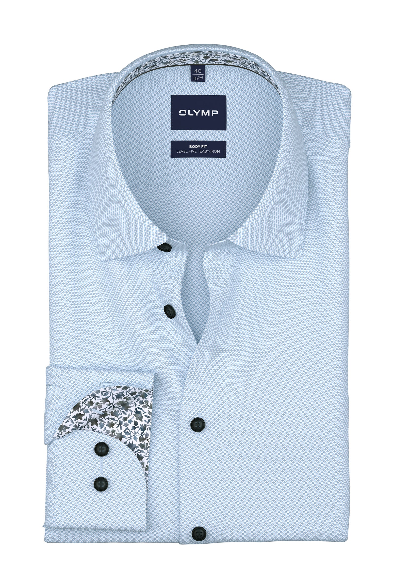 Olymp Level 5 24/7 Climate Control Royal Oxford Shirt - Light Blue