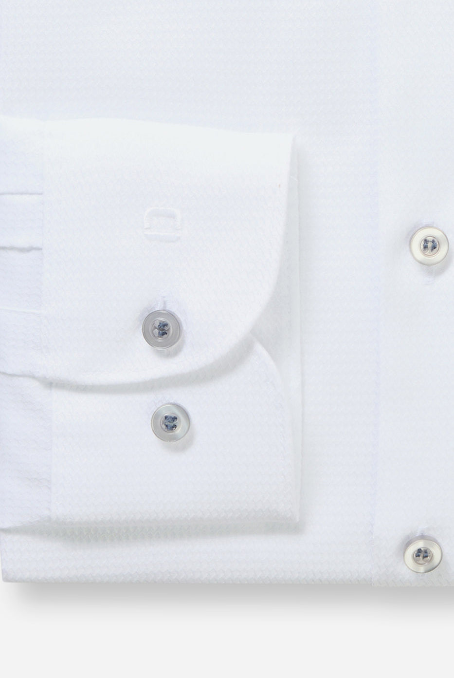 Olymp Level 5 Body Fit Cotton Stretch Shirt - White