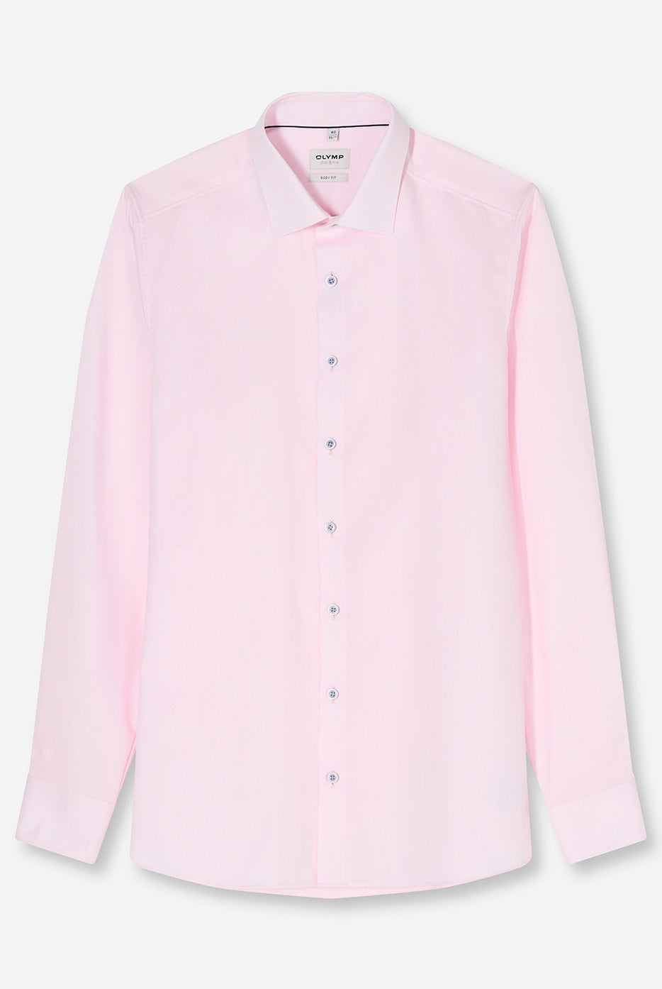 Olymp Level 5 Body Fit Natural Stretch Shirt - Pink