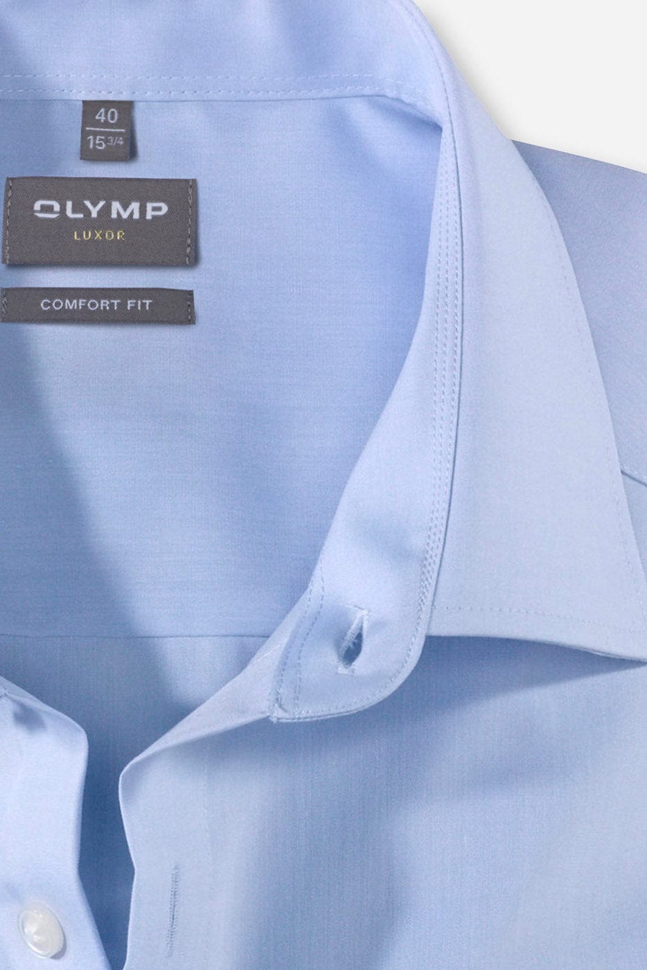 Olymp Luxor Comfort Fit Long Sleeve Shirt - Blue 513164_11_17.5