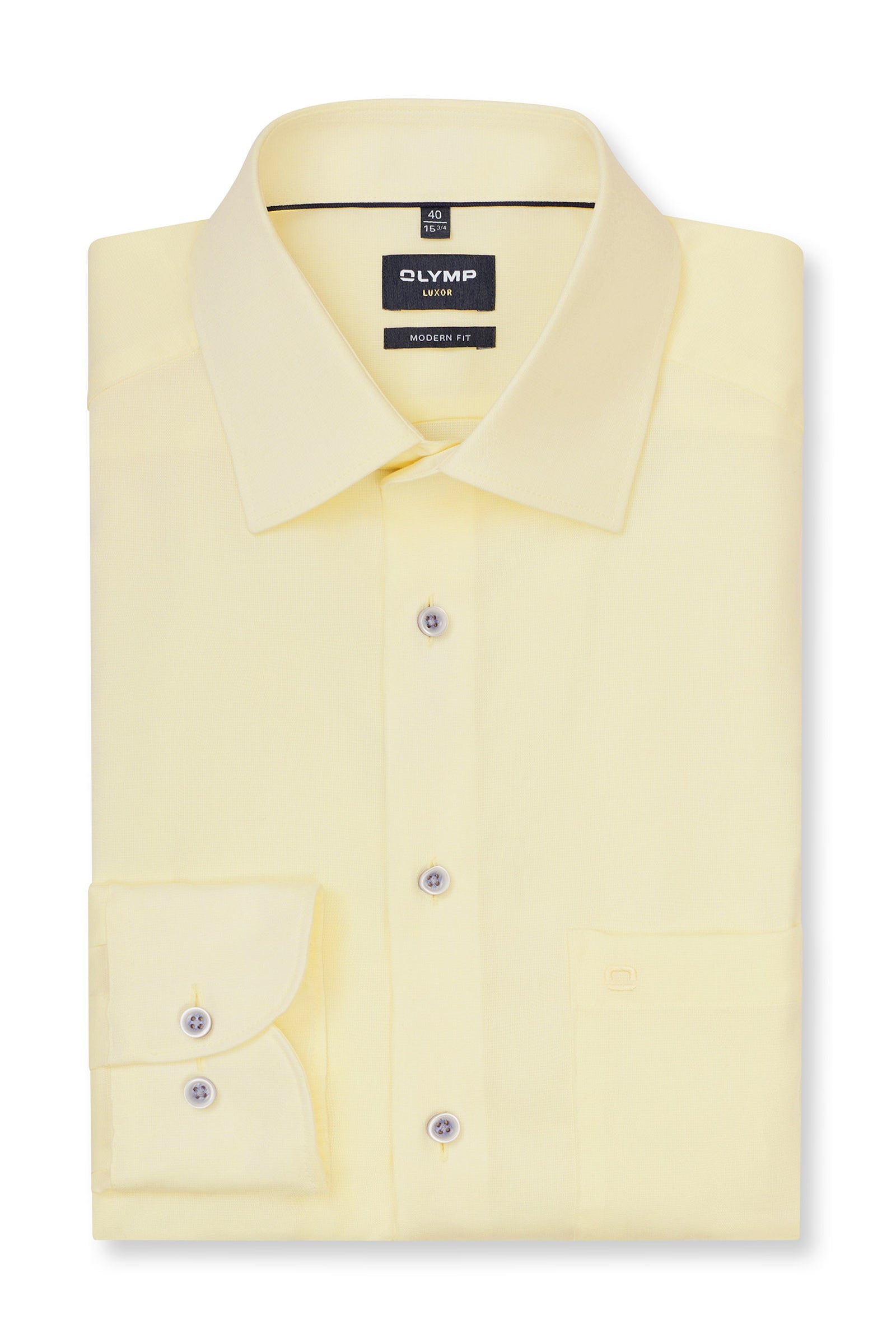 Olymp Luxor Modern Fit Lightweight Shirt - Summer Yellow