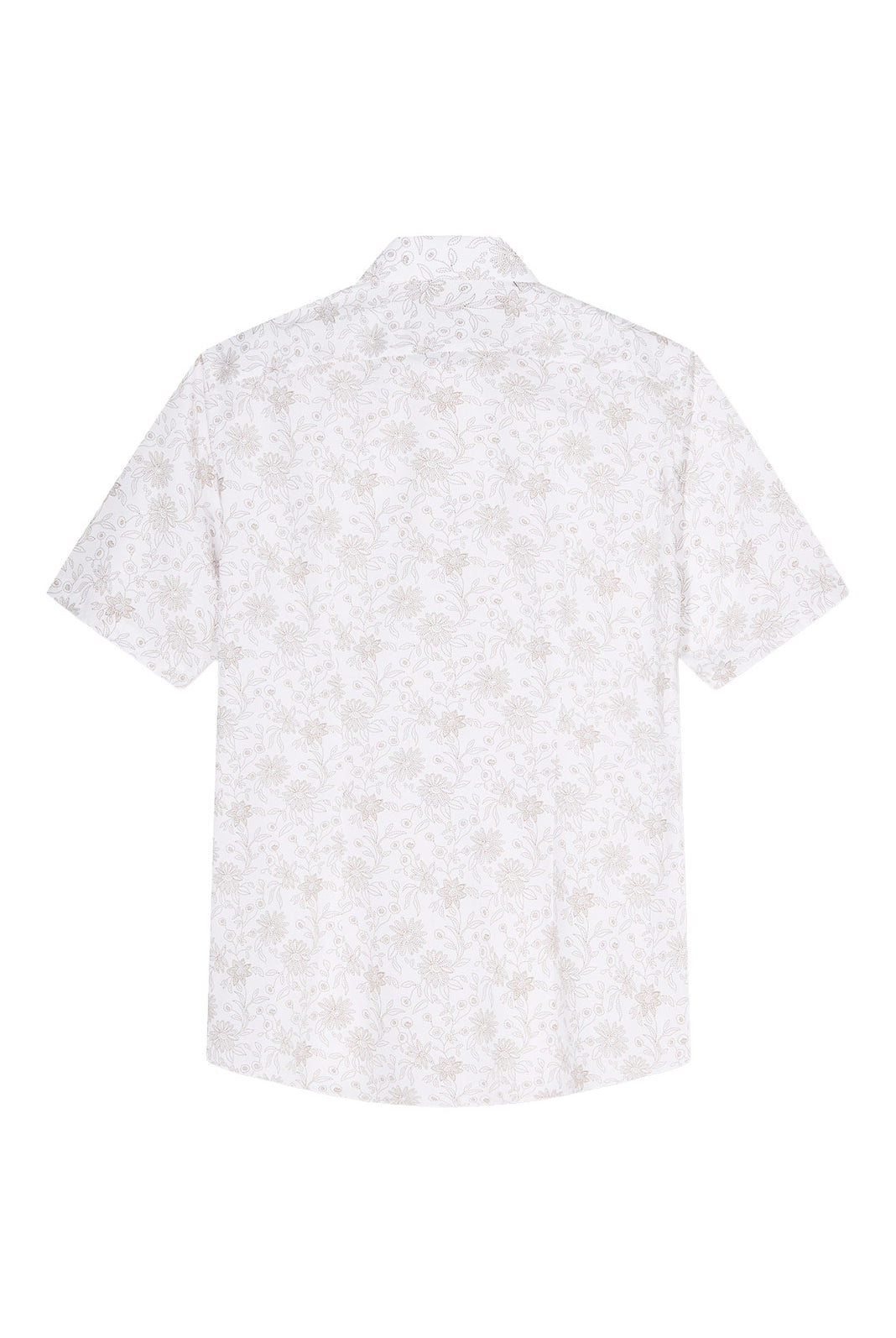 Olymp Luxor Modern Fit Outline Floral Shirt - White