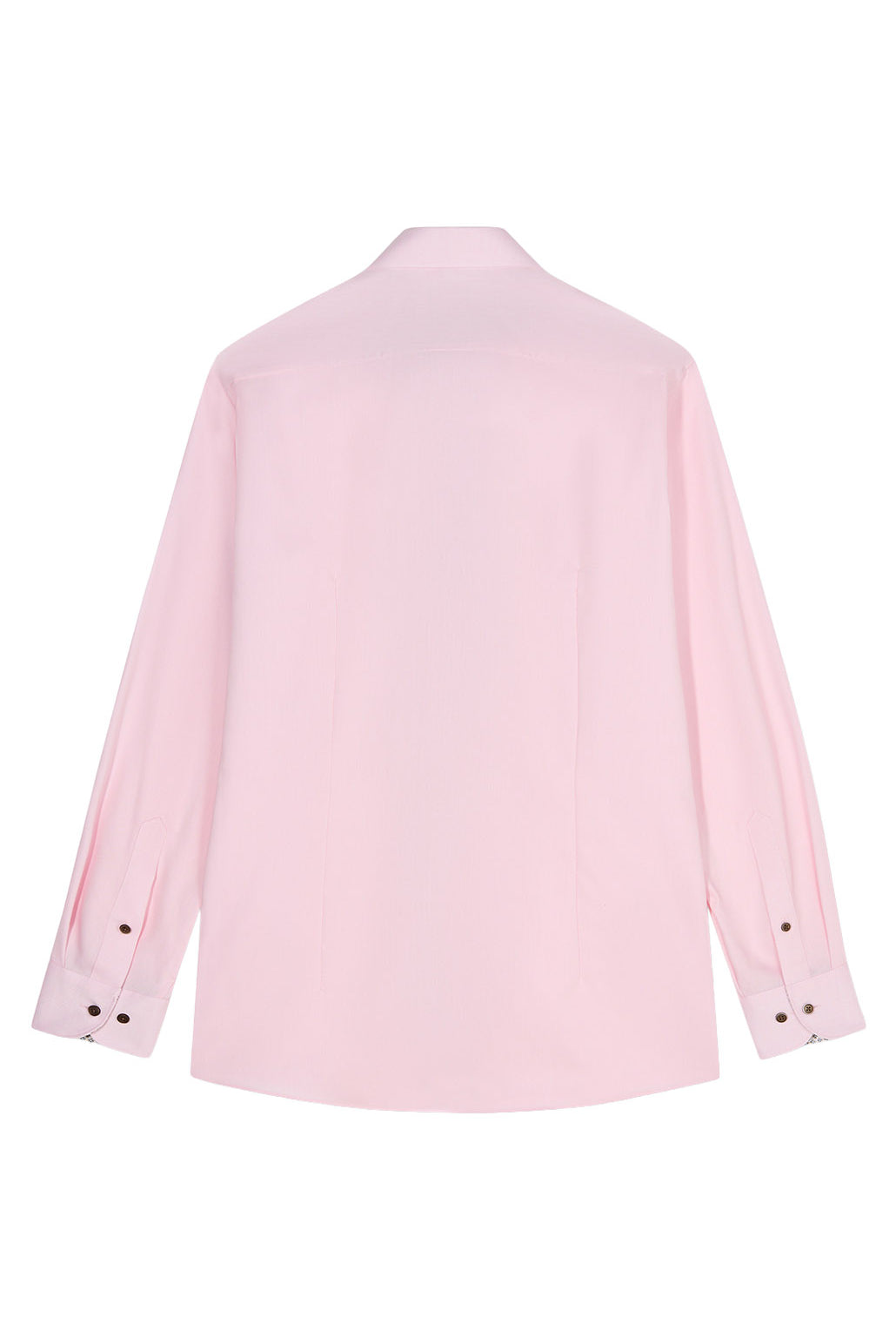 Olymp Luxor Modern Fit Plain Shirt with Trim - Pink