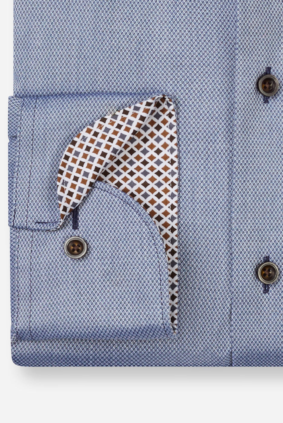 Olymp Luxor Modern Fit Royal Oxford Shirt - Navy