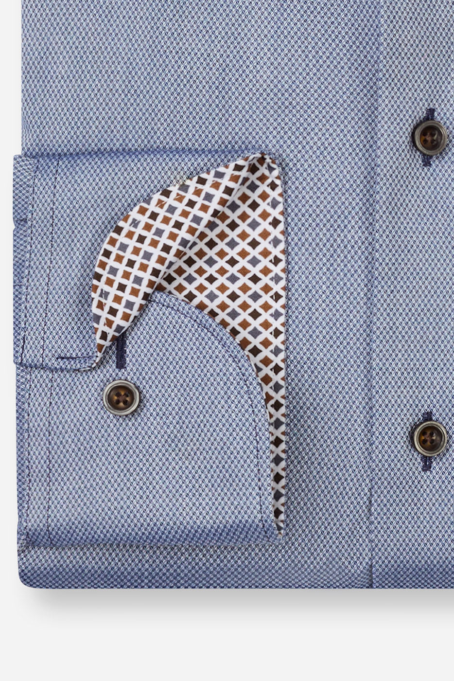 Olymp Luxor Modern Fit Royal Oxford Shirt - Navy