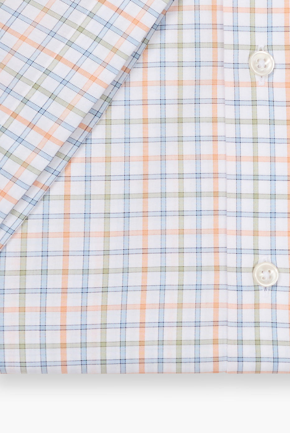 Olymp Luxor Modern Fit Short Sleeve Check Shirt - Green/Blue