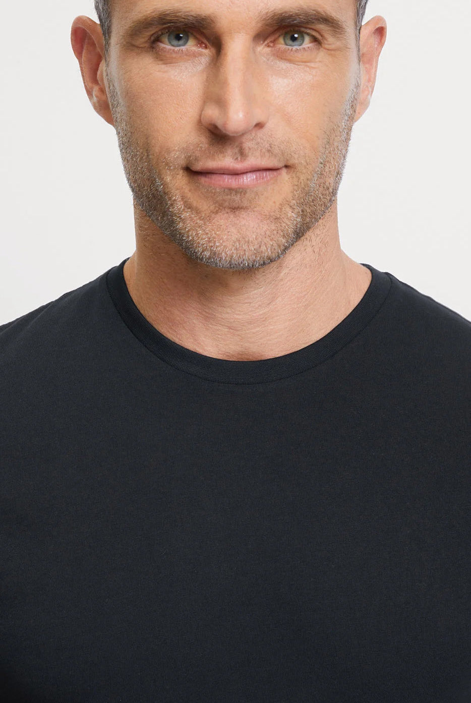 Olymp Modern Fit Crew Neck 2 Pack T-Shirt - Black