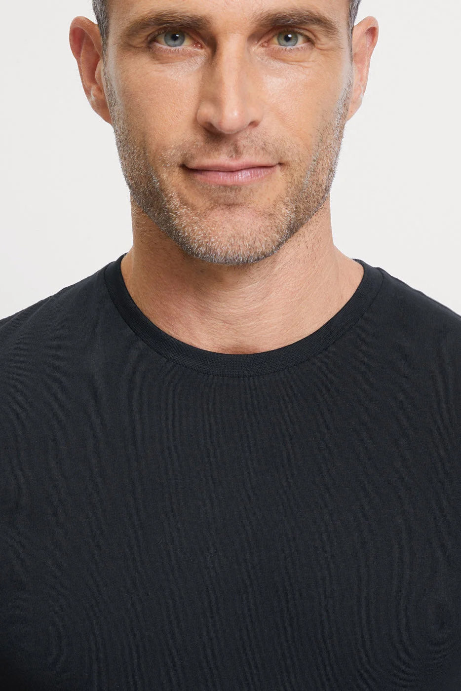 Olymp Modern Fit Crew Neck 2 Pack T-Shirt - Black