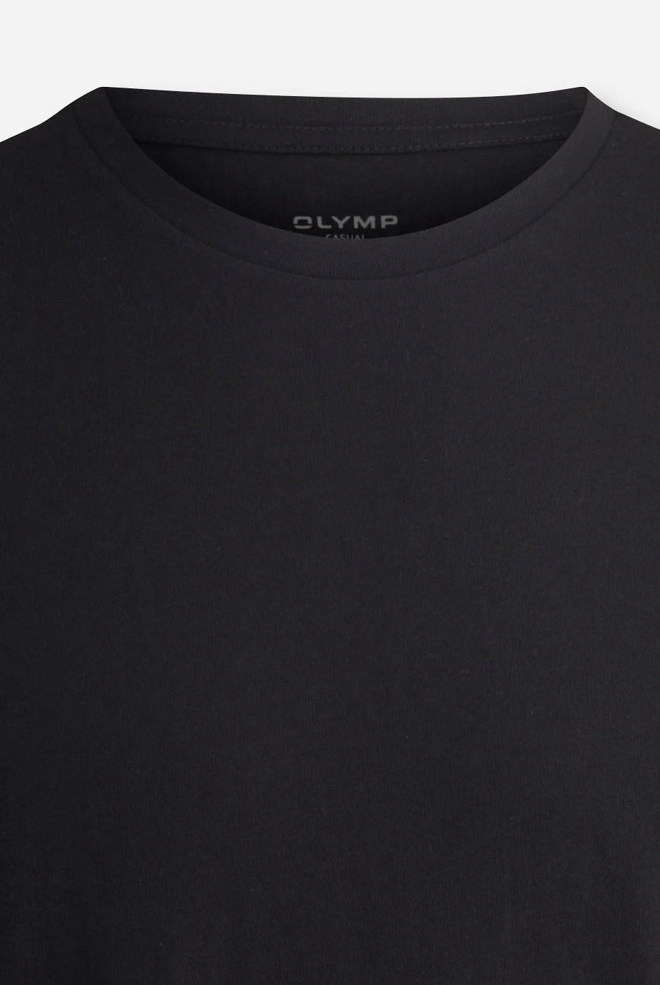 Olymp Modern Fit Crew Neck 2 Pack T-Shirt - Black