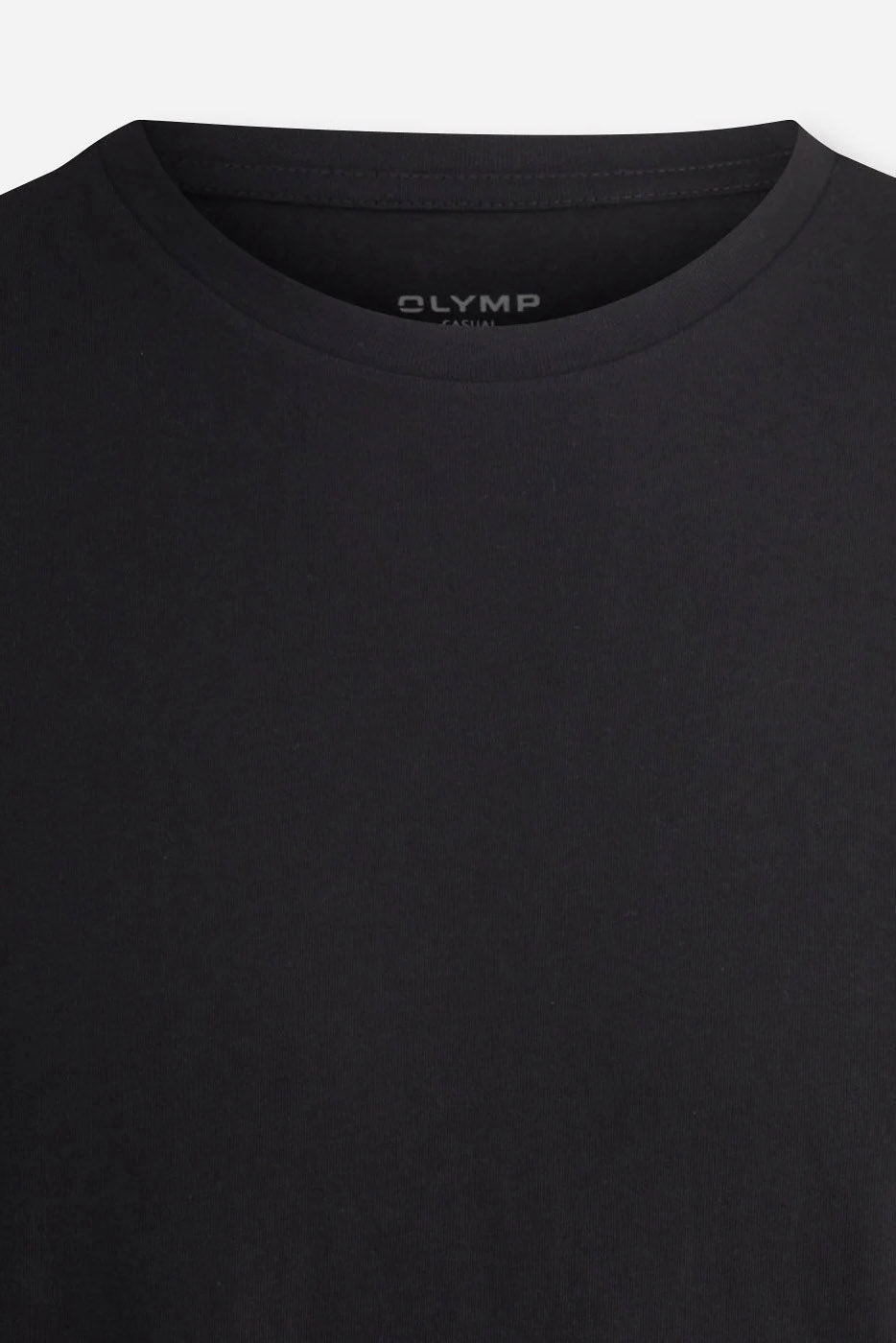 Olymp Modern Fit Crew Neck 2 Pack T-Shirt - Black