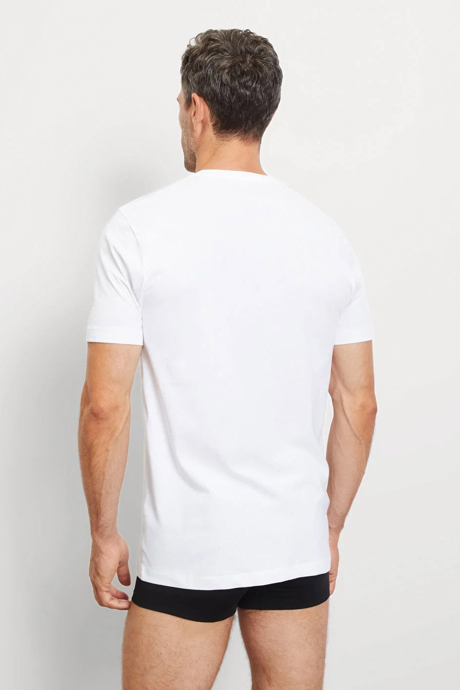 Olymp Modern Fit Crew Neck 2 Pack T-Shirt - White