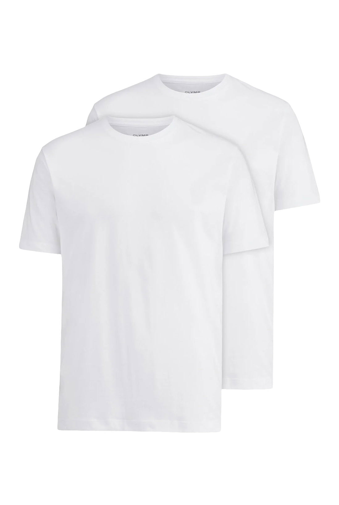 Olymp Modern Fit Crew Neck 2 Pack T-Shirt - White