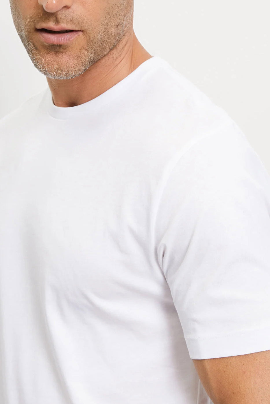 Olymp Modern Fit Crew Neck 2 Pack T-Shirt - White