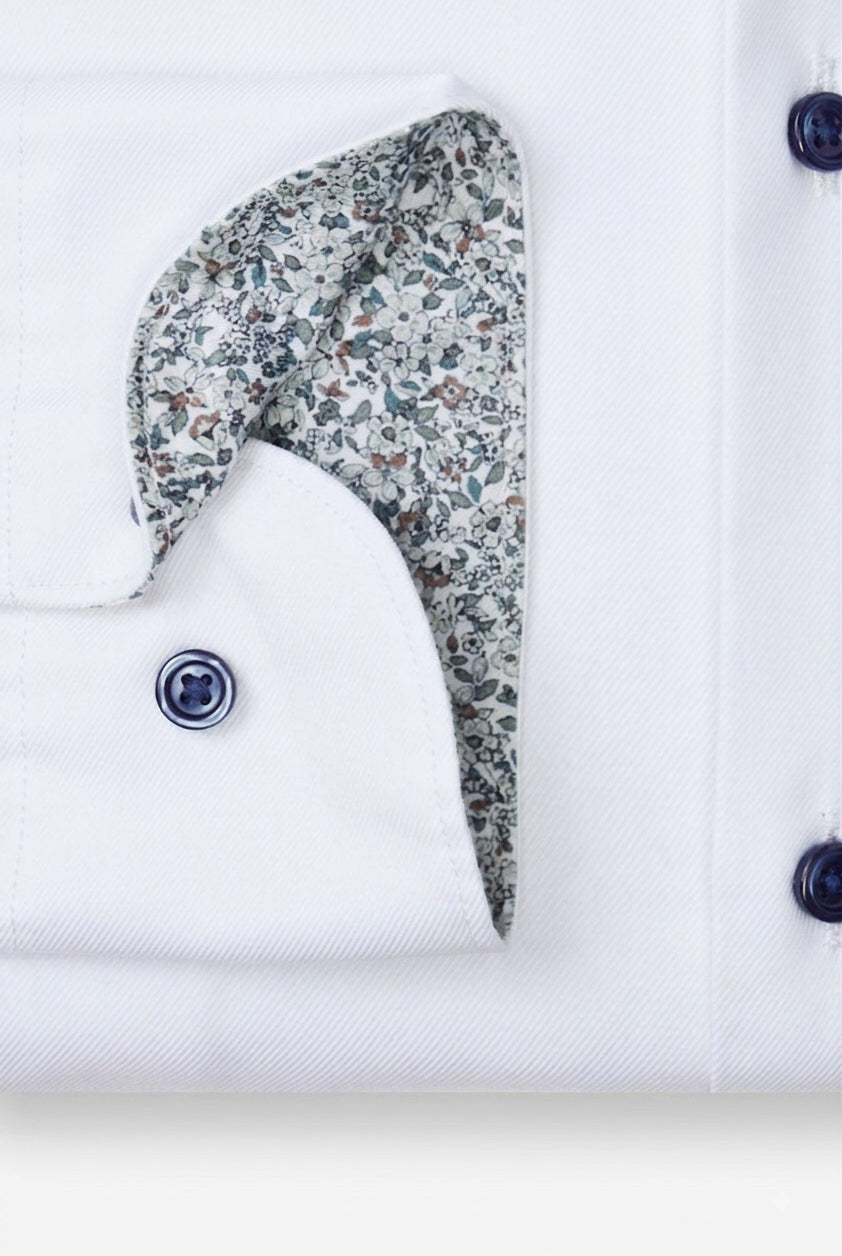 Olymp Modern Fit Smart Business Soft Plain Shirt - White