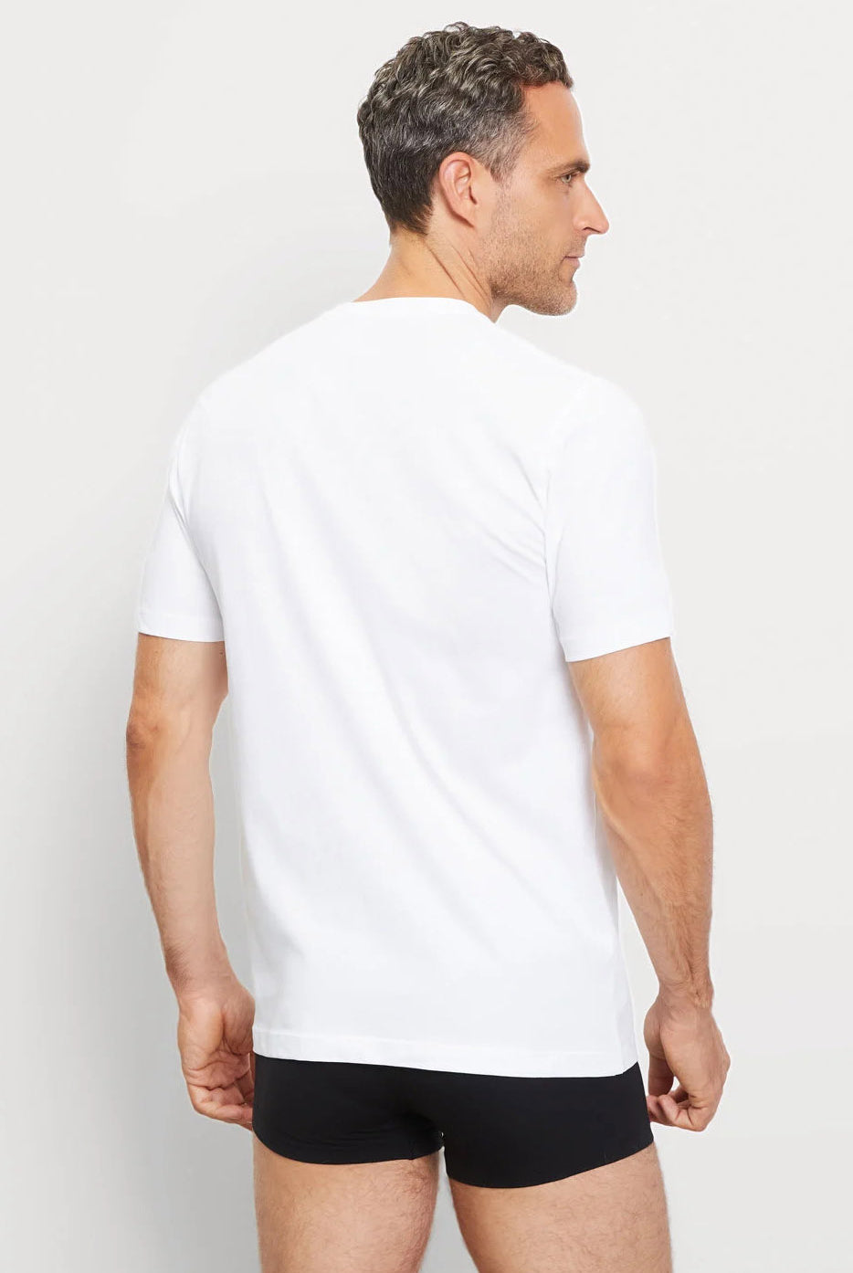Olymp Modern Fit V-Neck 2 Pack T-Shirt - White