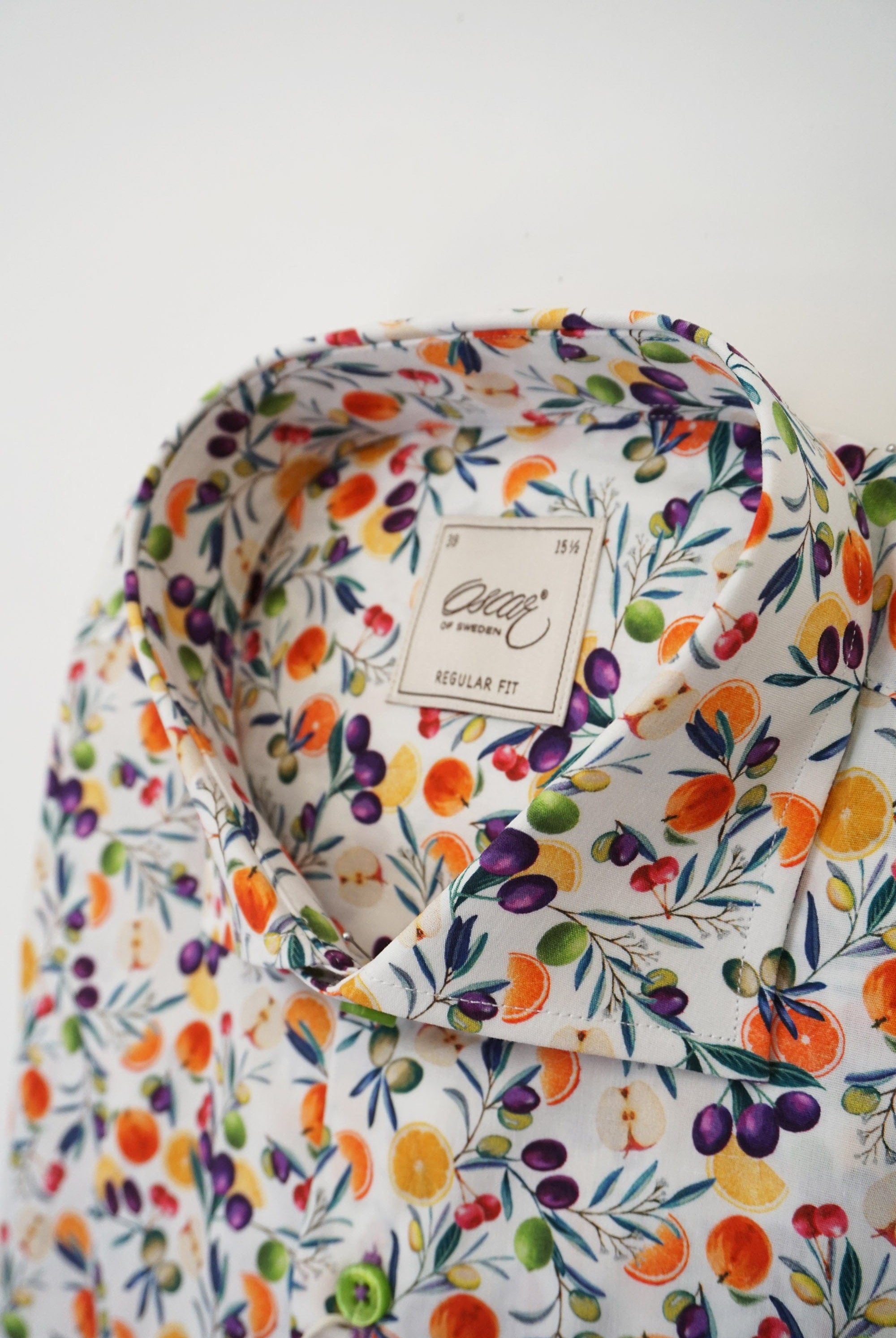 Oscar Pure Cotton Fruit Print Shirt - Multi