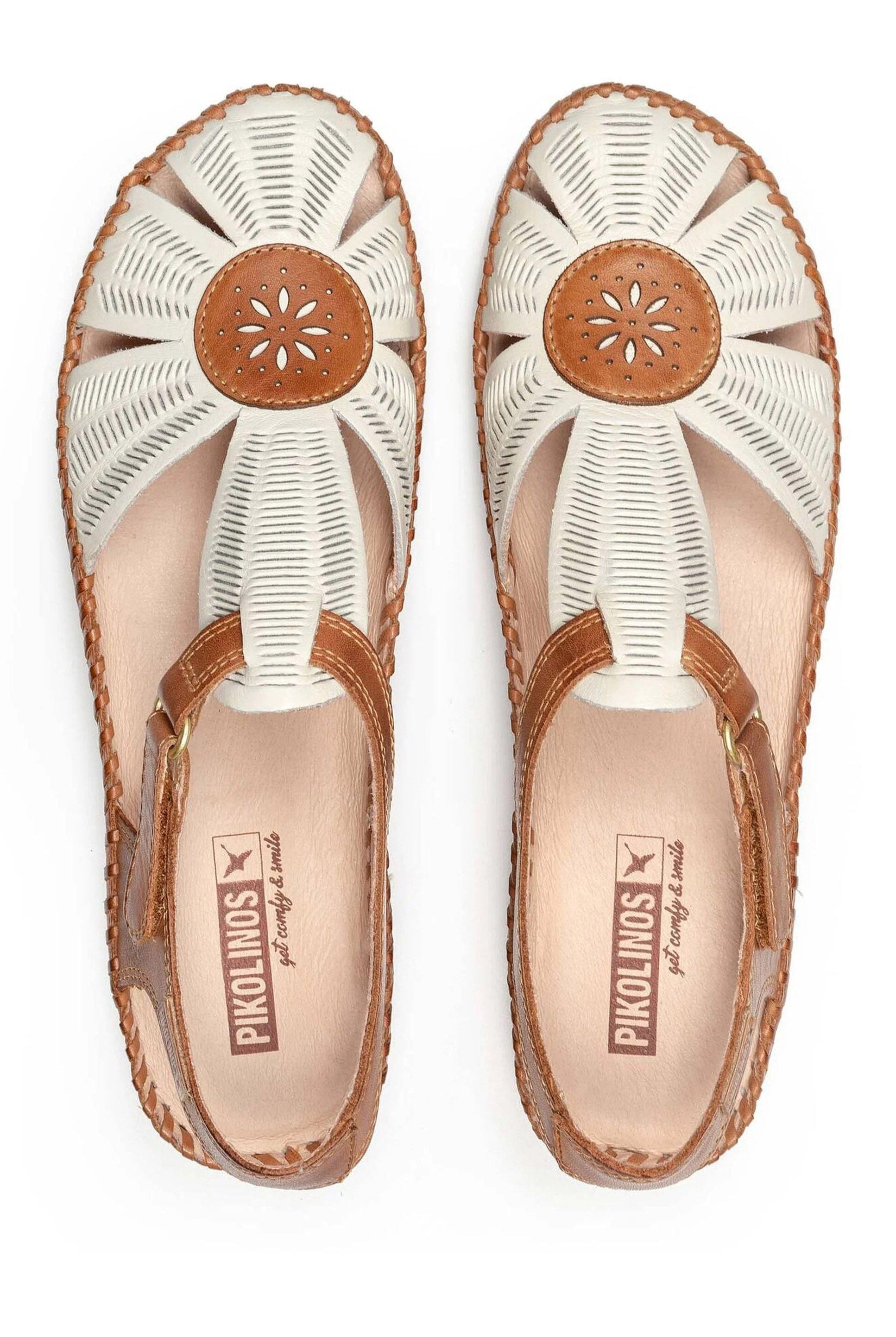 Pikolinos P. Vallarta Leather Sandals - Nata