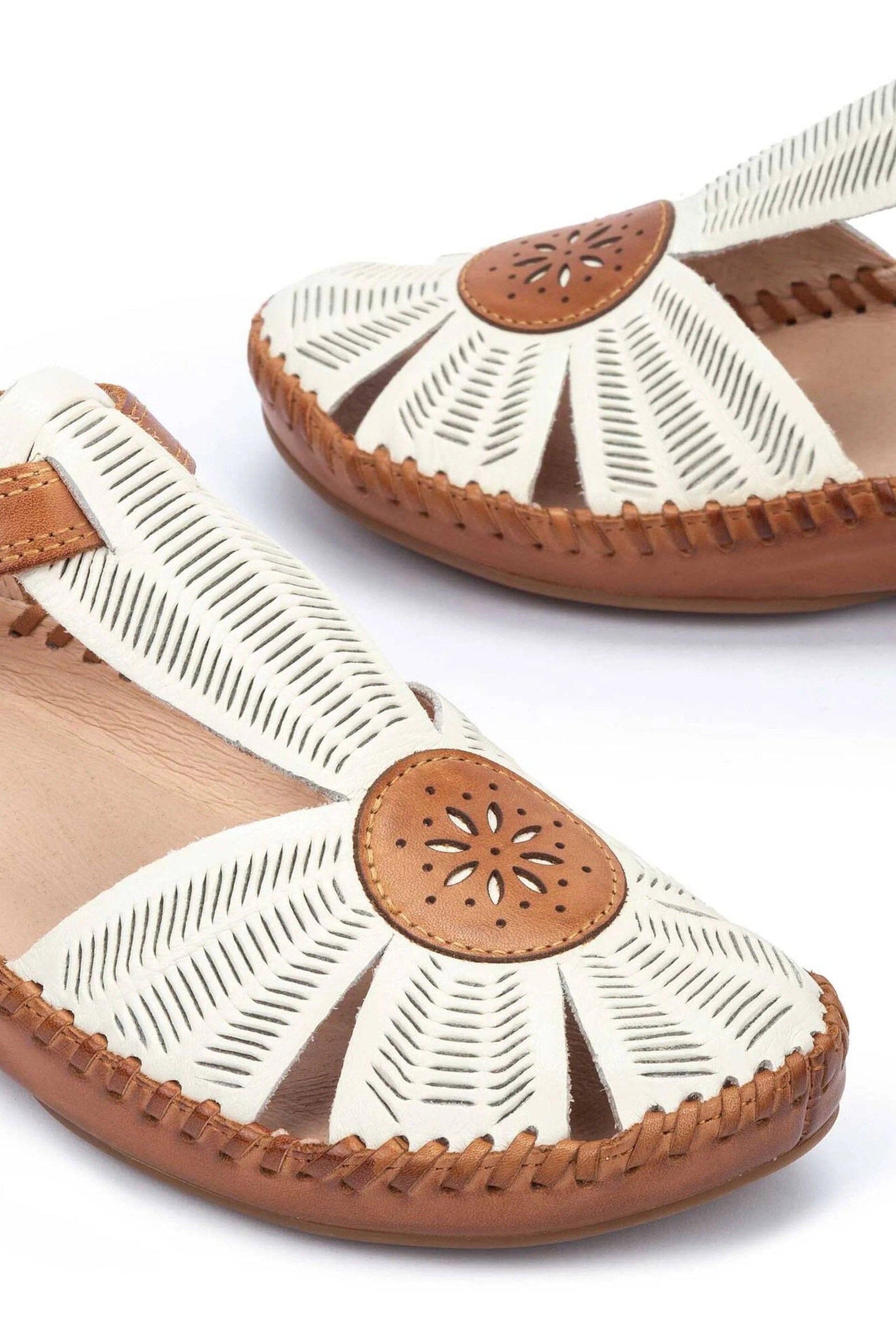 Pikolinos P. Vallarta Leather Sandals - Nata