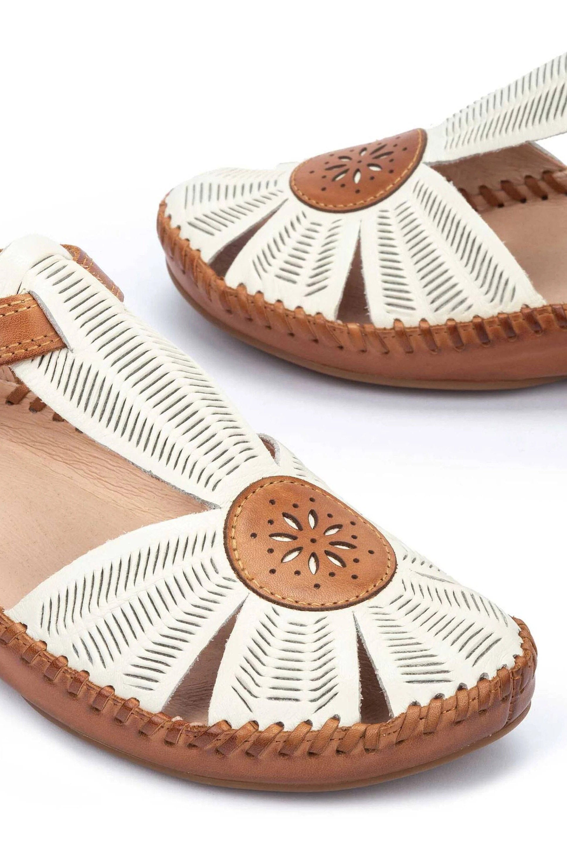 Pikolinos P. Vallarta Leather Sandals - Nata