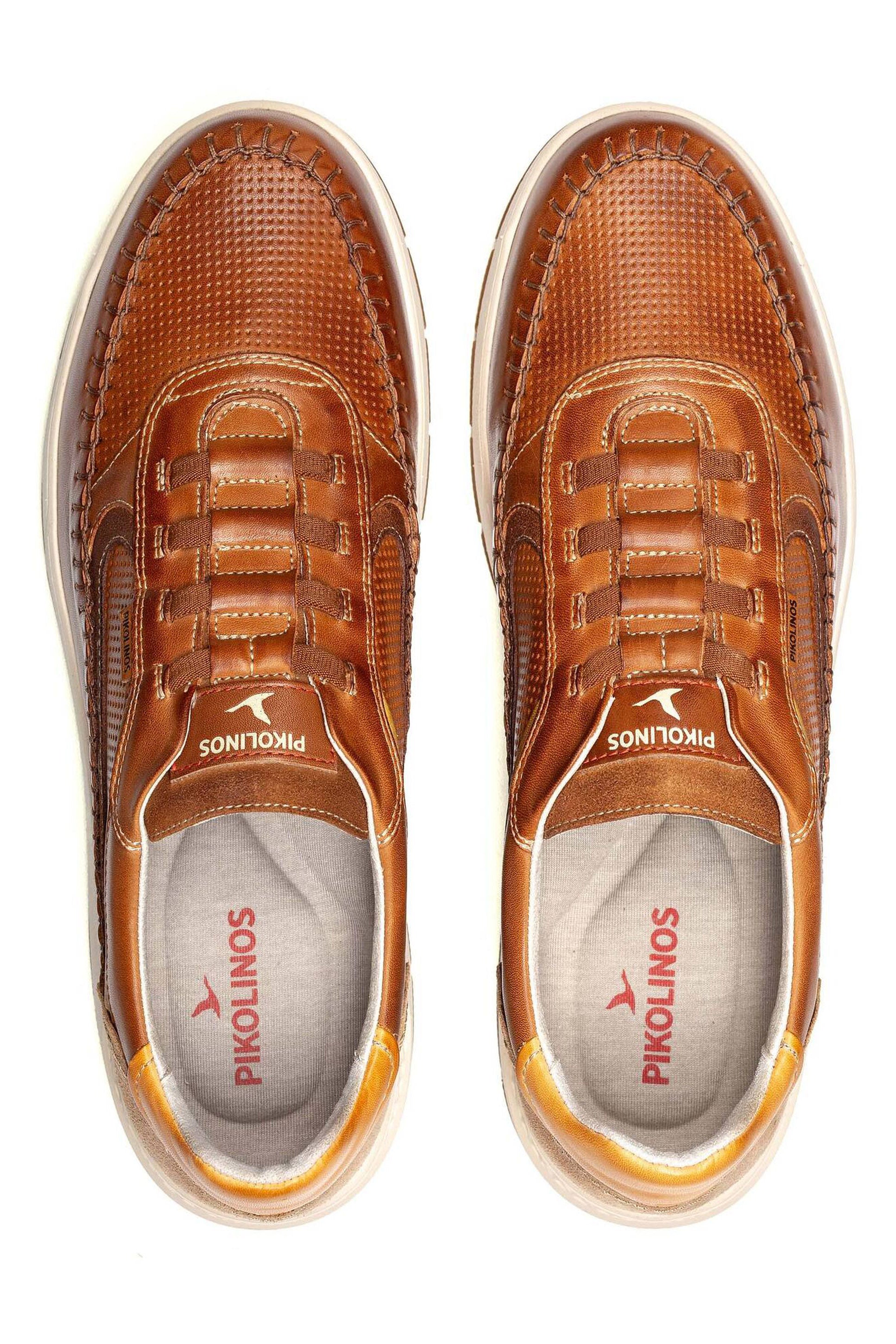 Pikolinos Salamanca Elasticated Leather Trainers - Cuero