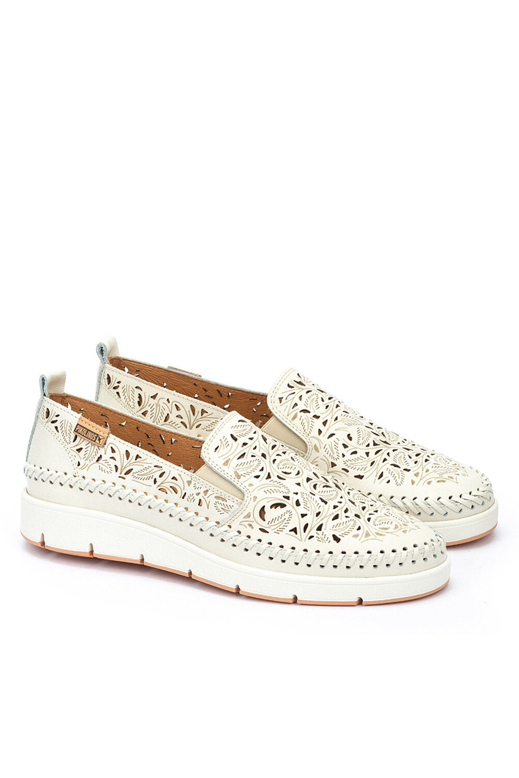 Pikolinos Tenerife Leather Detail Loafers - Nata