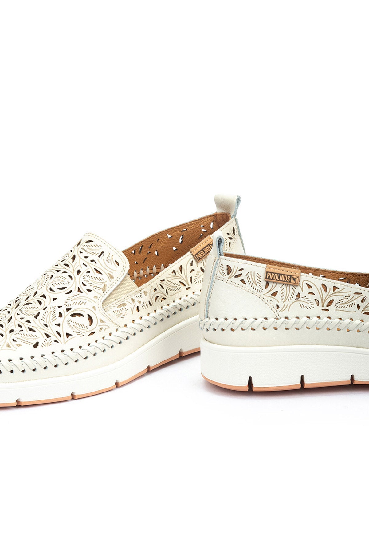 Pikolinos Tenerife Leather Detail Loafers - Nata