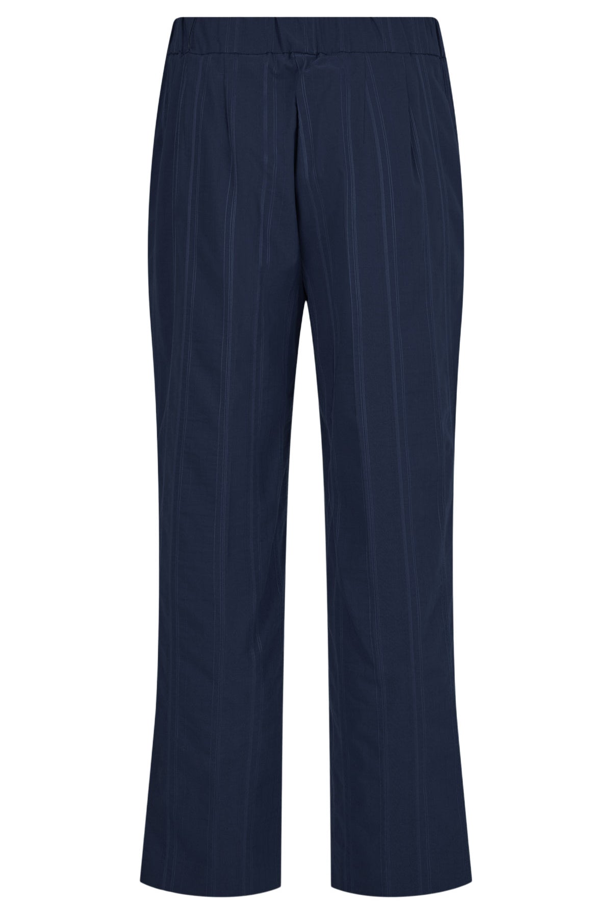 Robell Anna 09 27" Seersucker Ankle Grazer Trousers - Navy