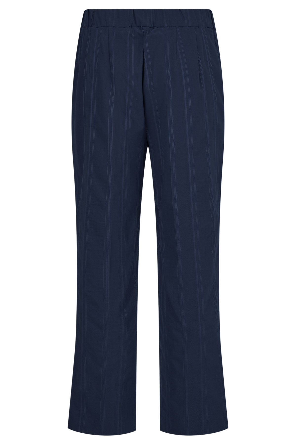 Robell Anna 09 27" Seersucker Ankle Grazer Trousers - Navy