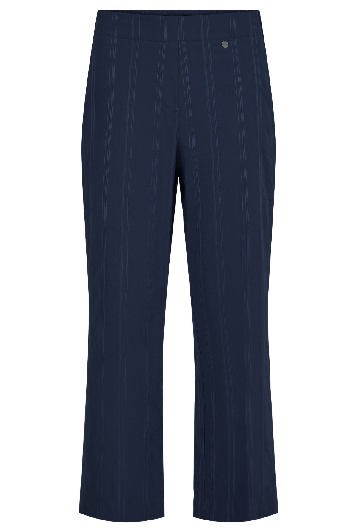 Robell Anna 09 27" Seersucker Ankle Grazer Trousers - Navy