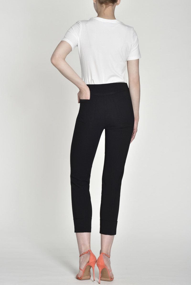 Robell Bella 09 Slim Ankle Grazer Trousers - Black