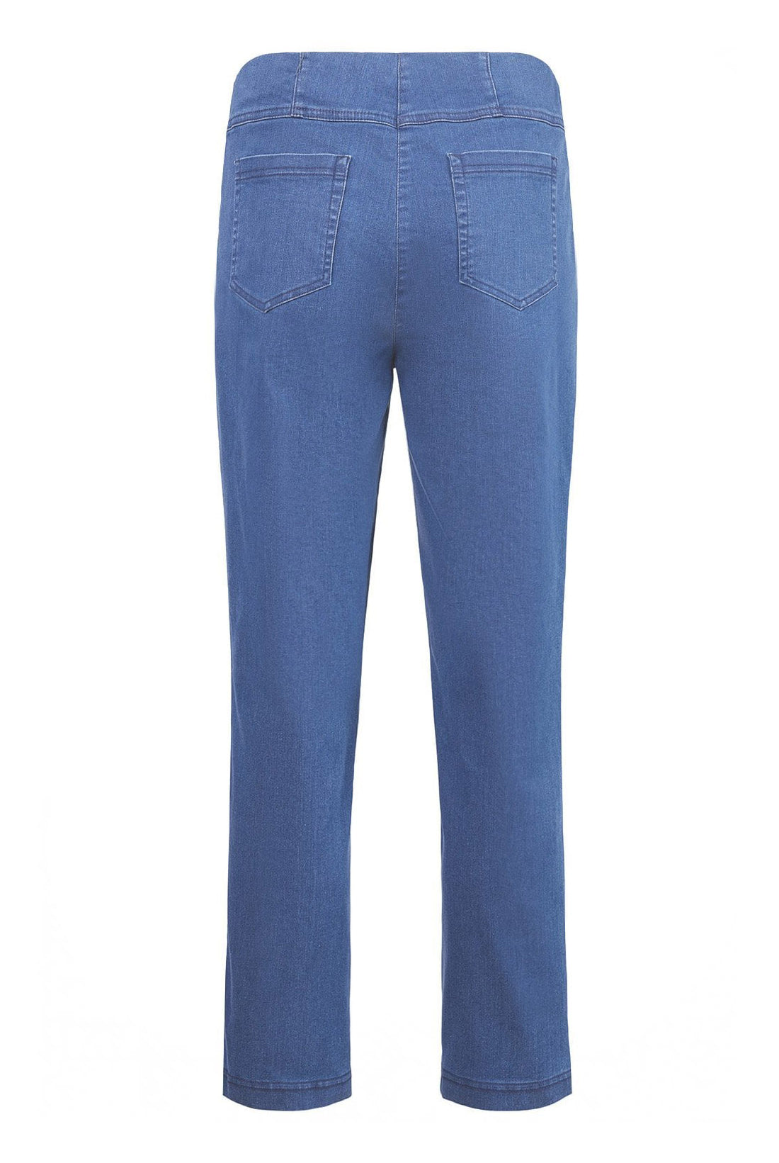 Robell Bella 09 Straight Ankle Grazer Jeans - Sea Blue
