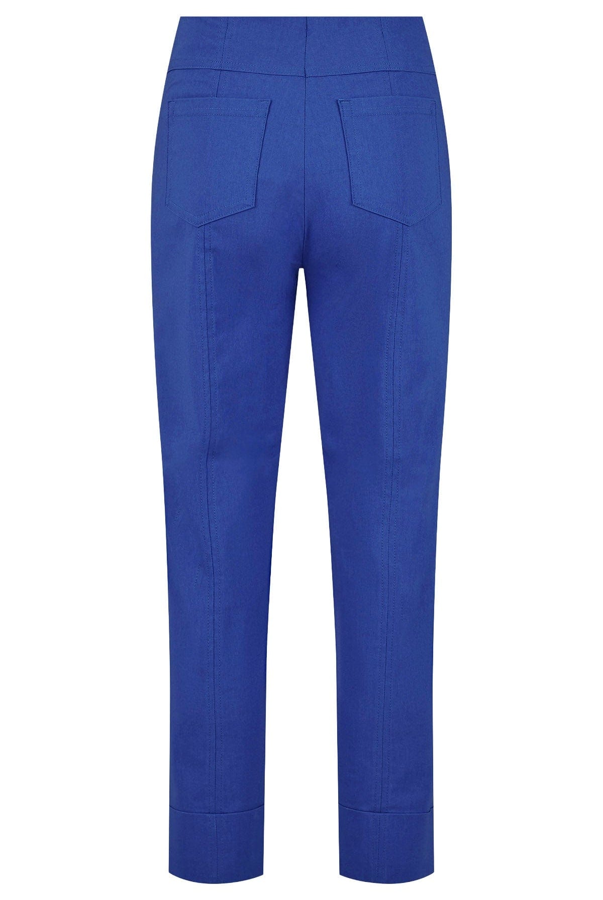 Robell Bella 09 Straight Ankle Grazer Trousers - Ultra Marine
