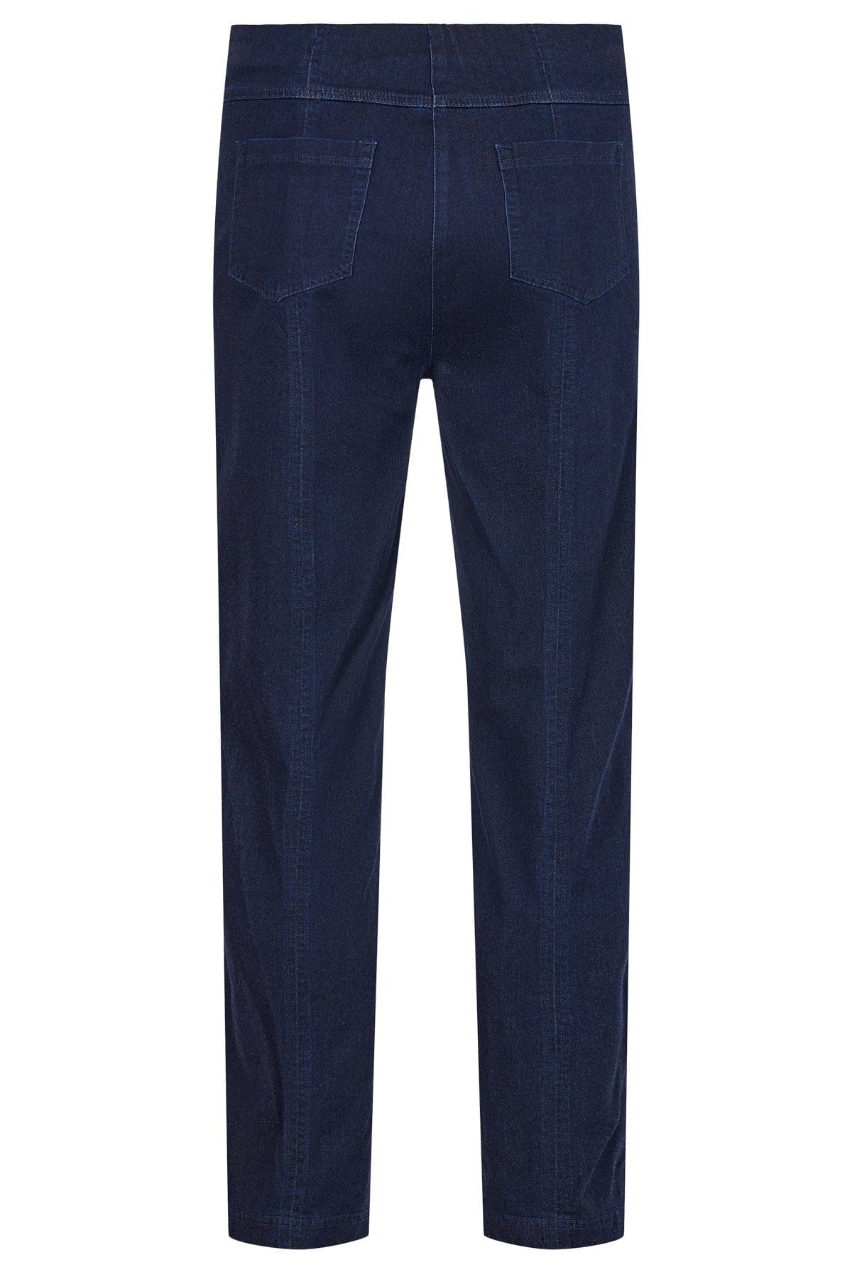 Robell Bella 09 Stretch Denim Ankle Grazer Trousers - Deep Cobalt Blue