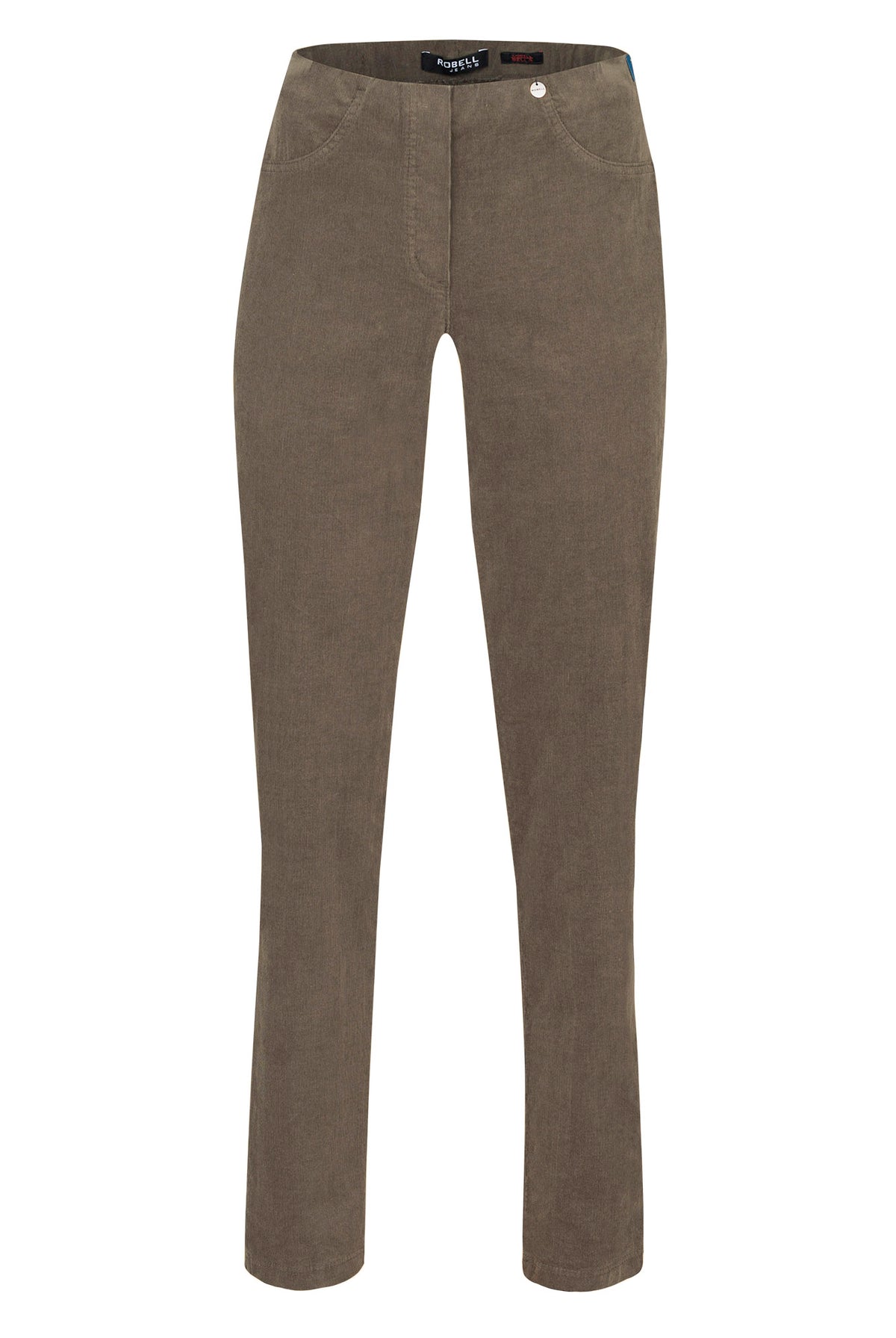 Robell Bella 29" Fine Needlecord Trousers - Camel