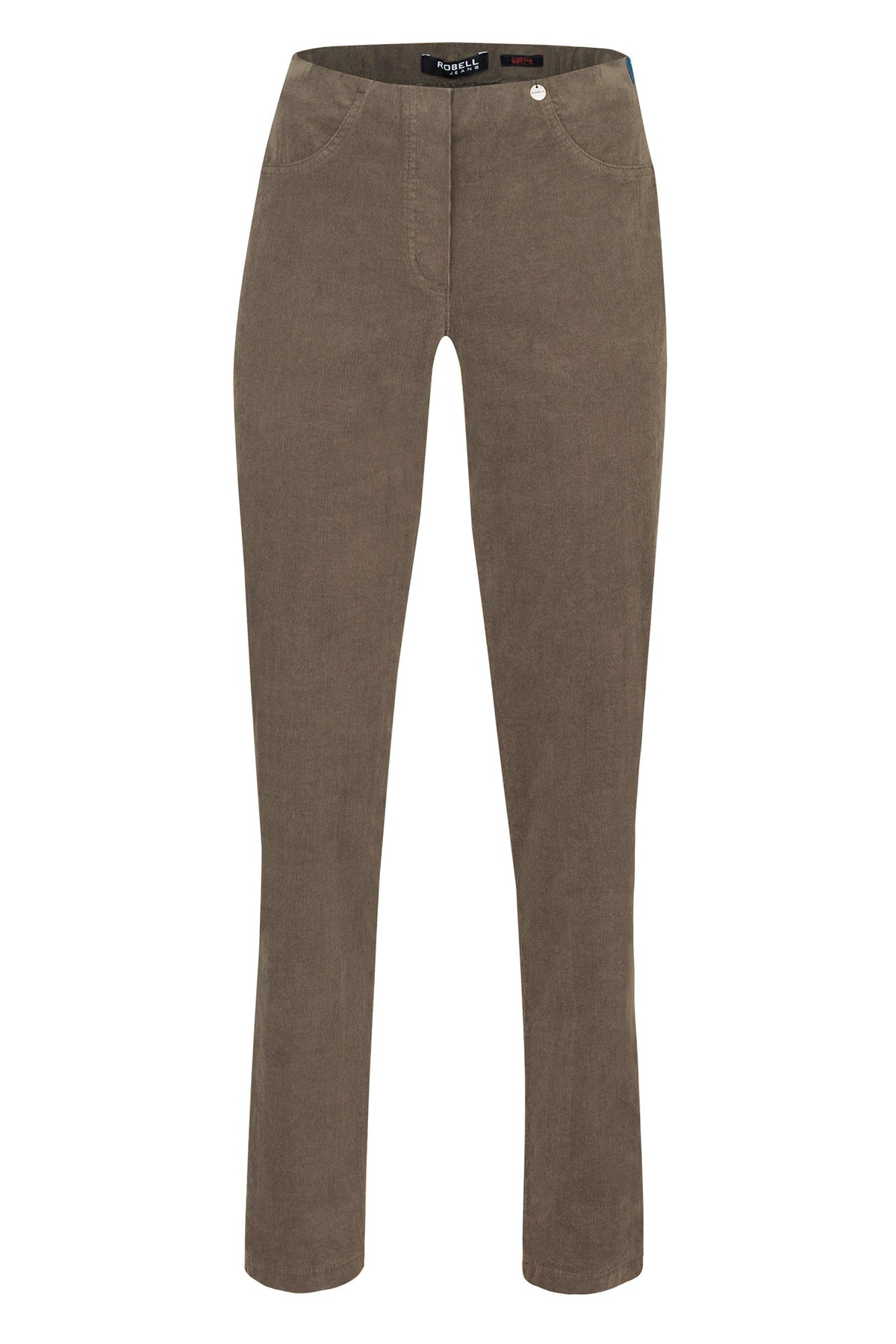 Robell Bella 29" Fine Needlecord Trousers - Camel