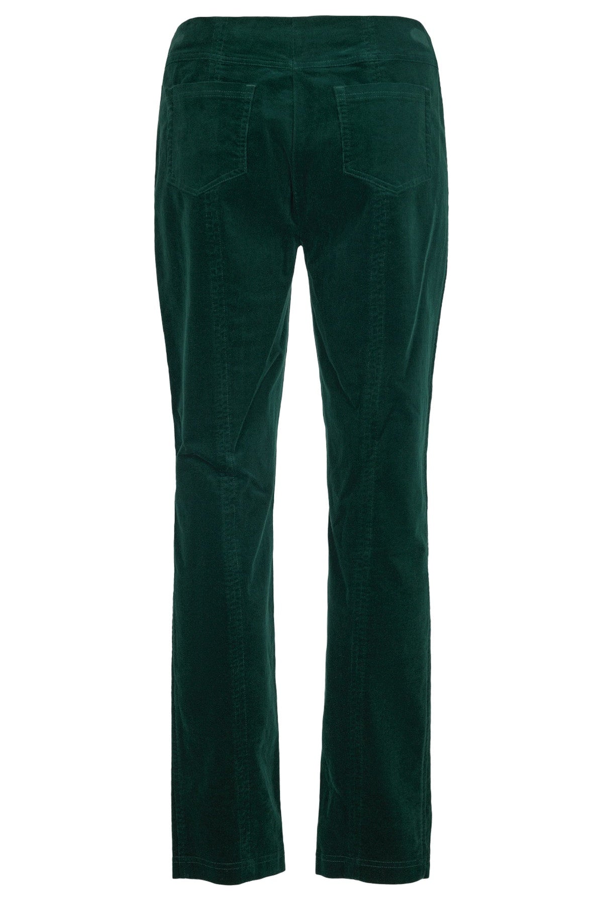 Robell Bella 29" Leg Fine Needlecord Trousers - Dark Green